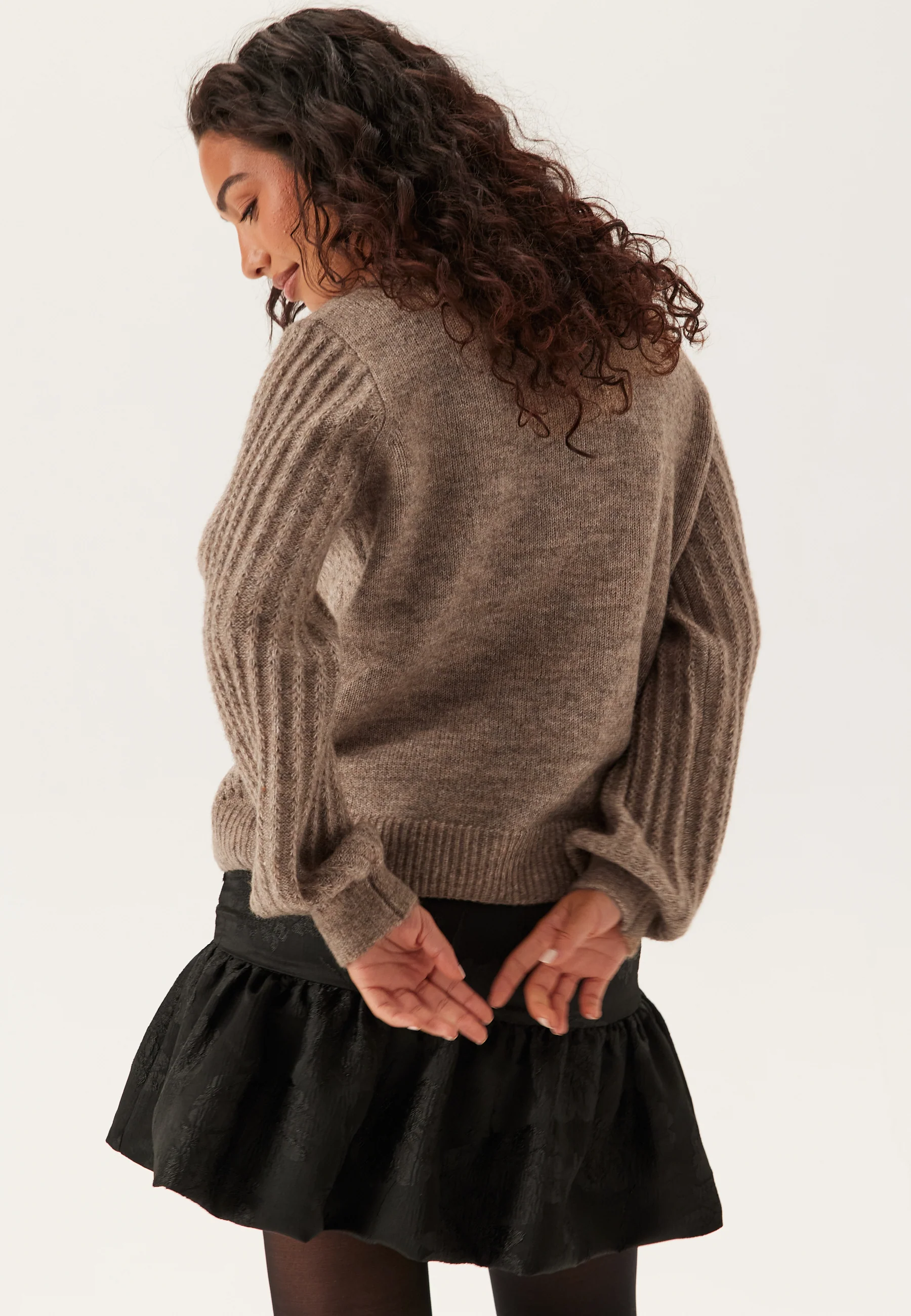 Objflora Re Ls Knit Button Cardigan - Image 2