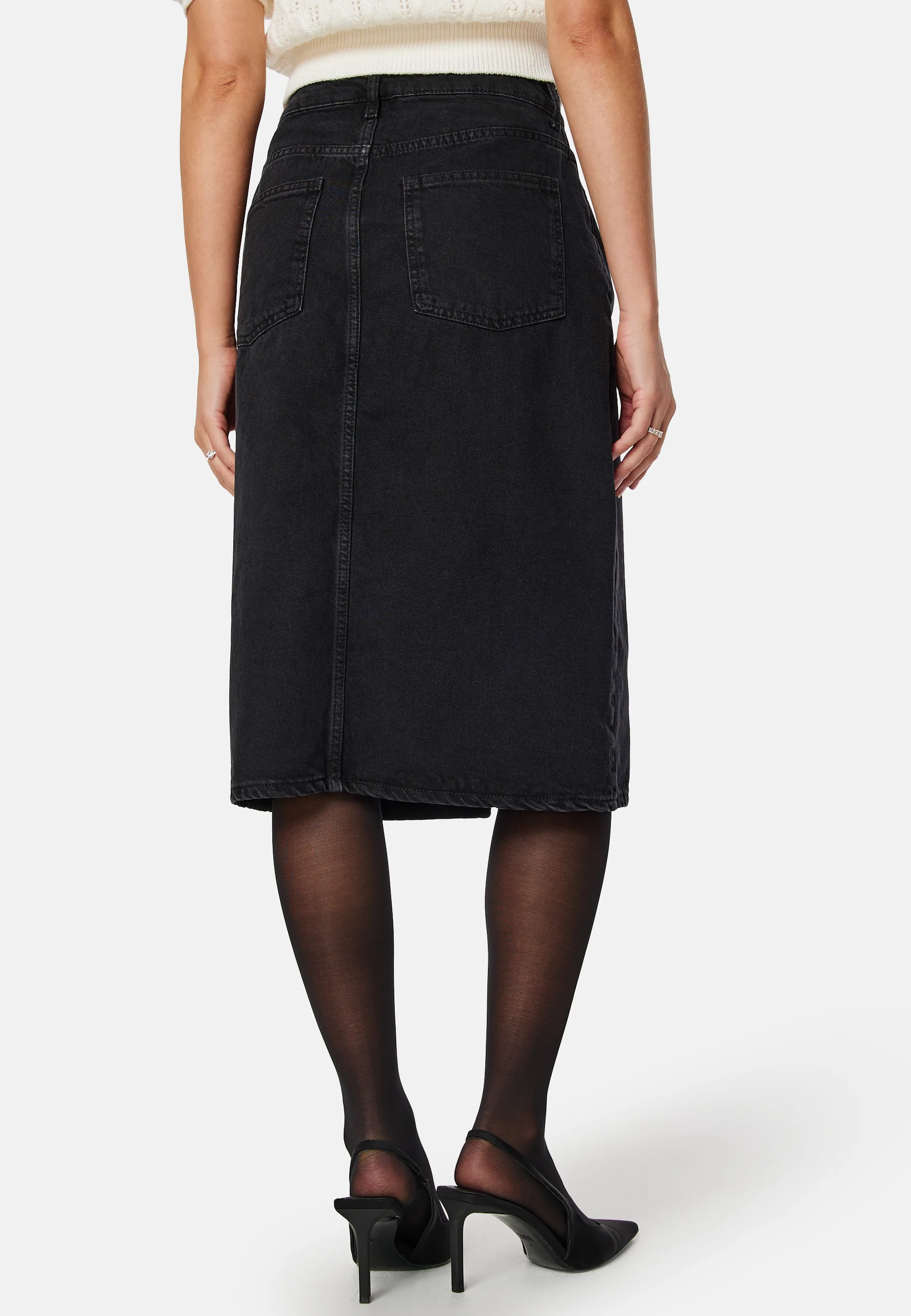 Objharlow Midi Denim Skirt - Image 3