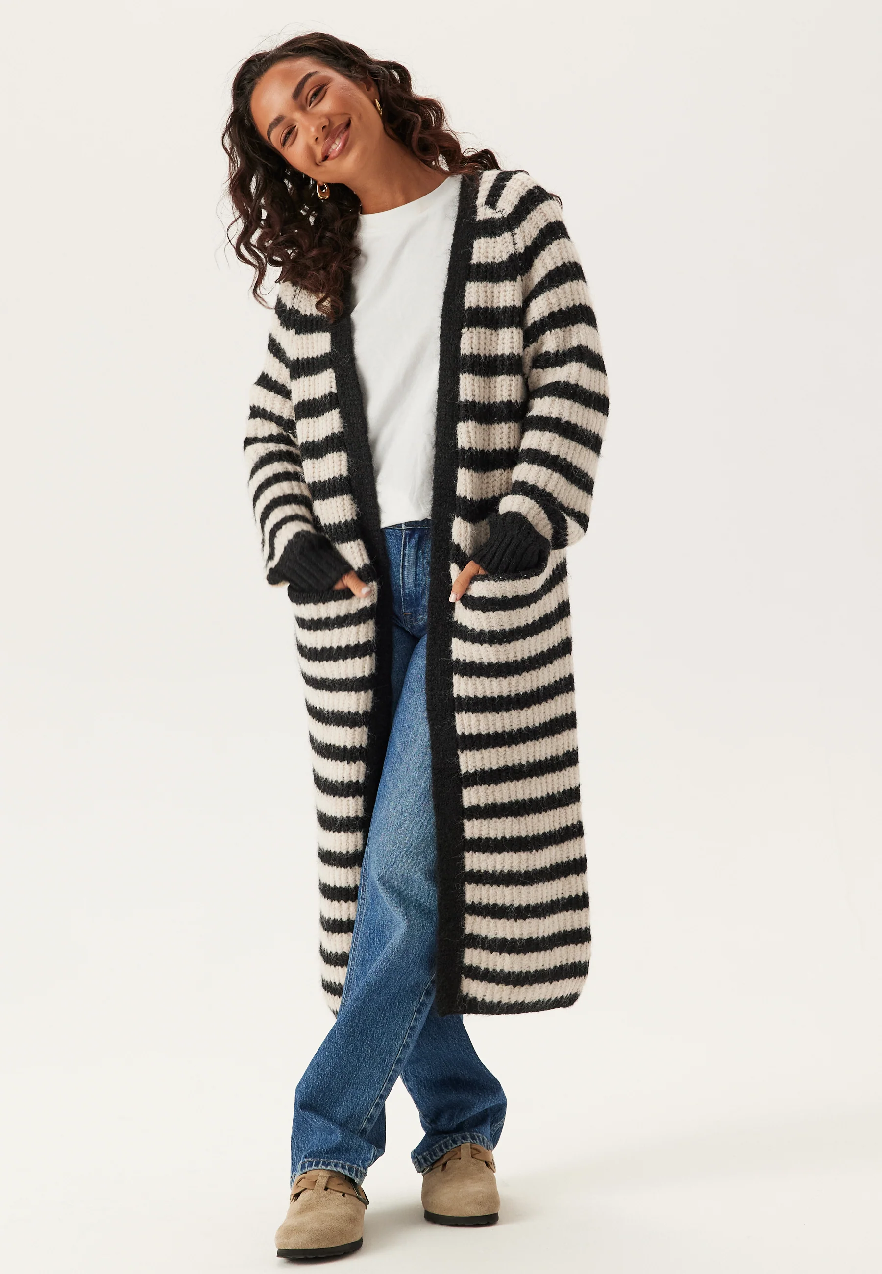 Objmilu Ls Lo Long Knit Cardig
