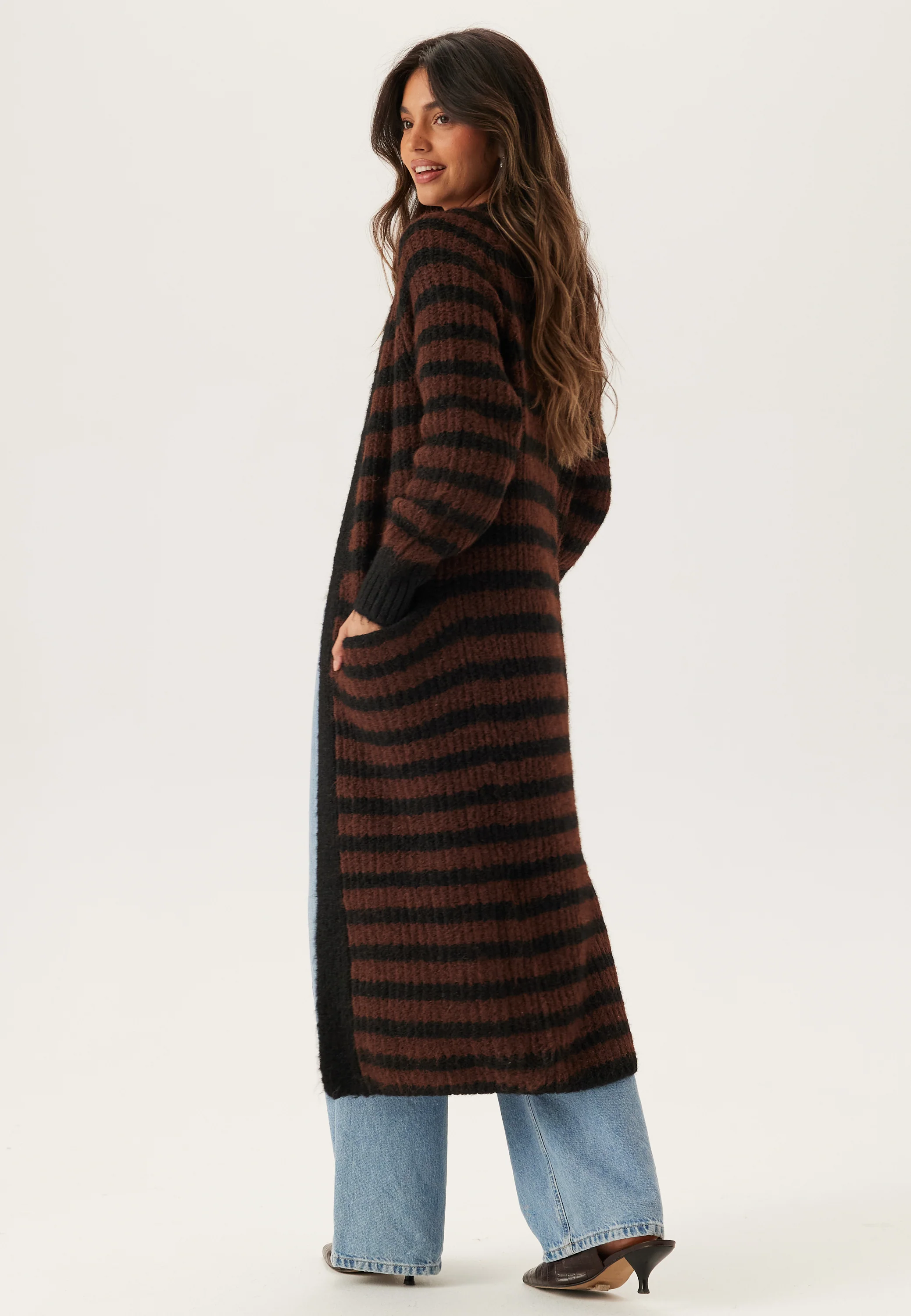 Objmilu Ls Lo Long Knit Cardig - Image 3