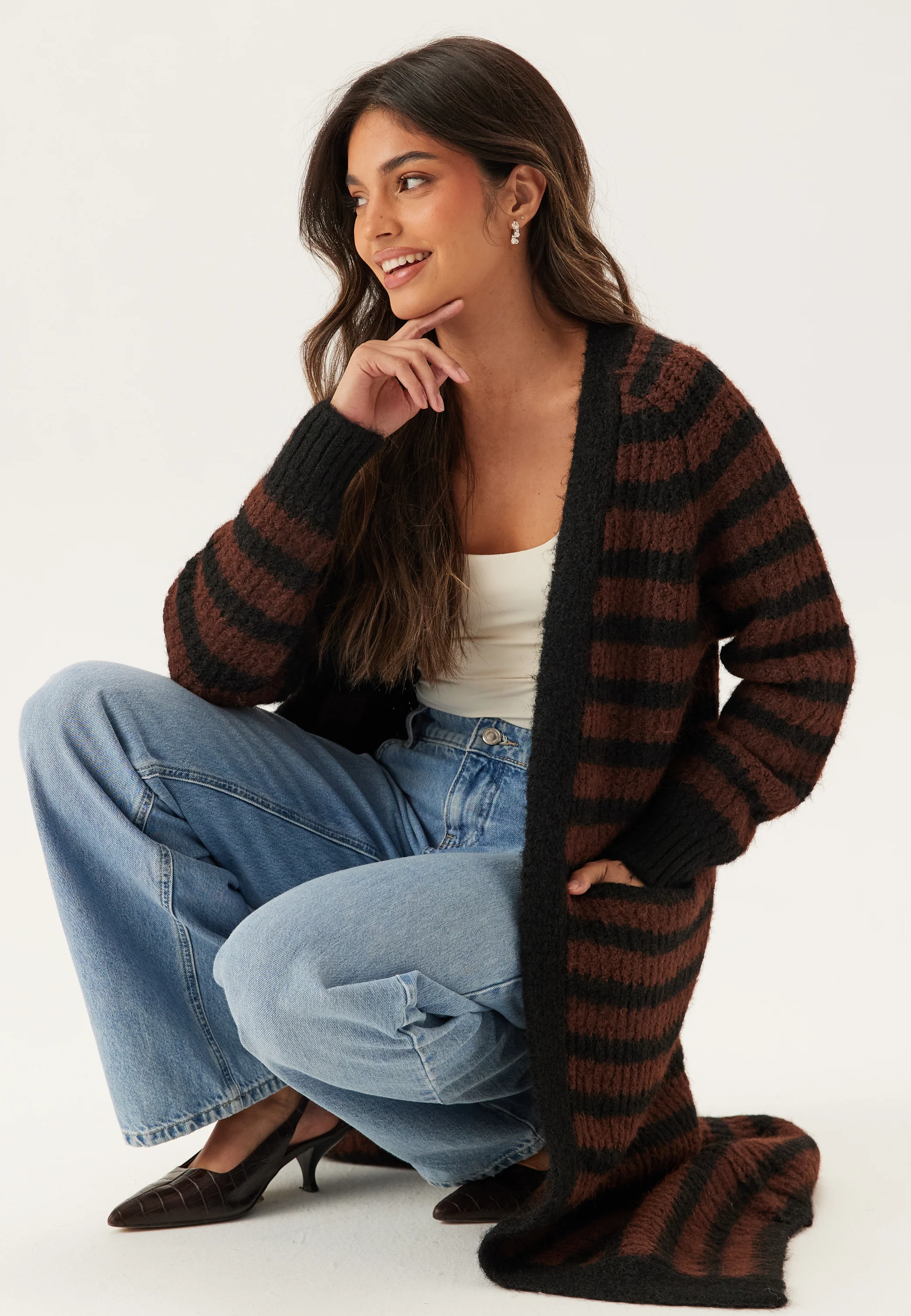 Objmilu Ls Lo Long Knit Cardig - Image 4
