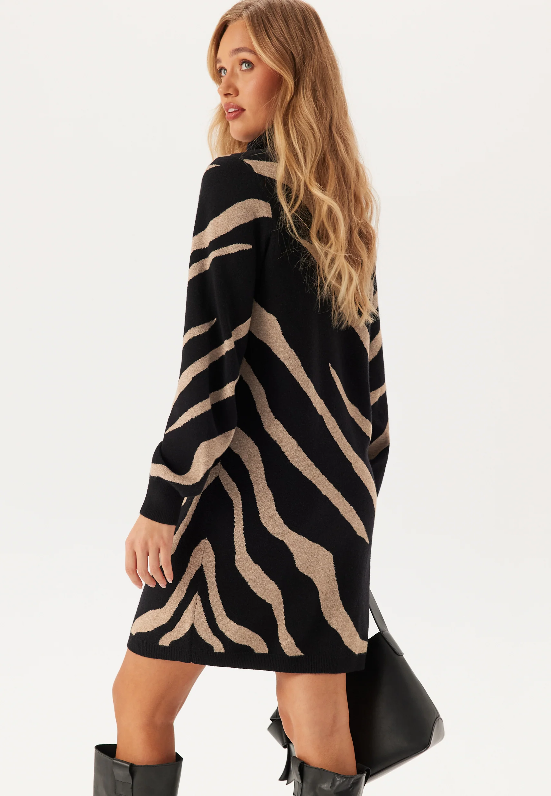 Objray L/S Knit Rollneck Dress - Image 2