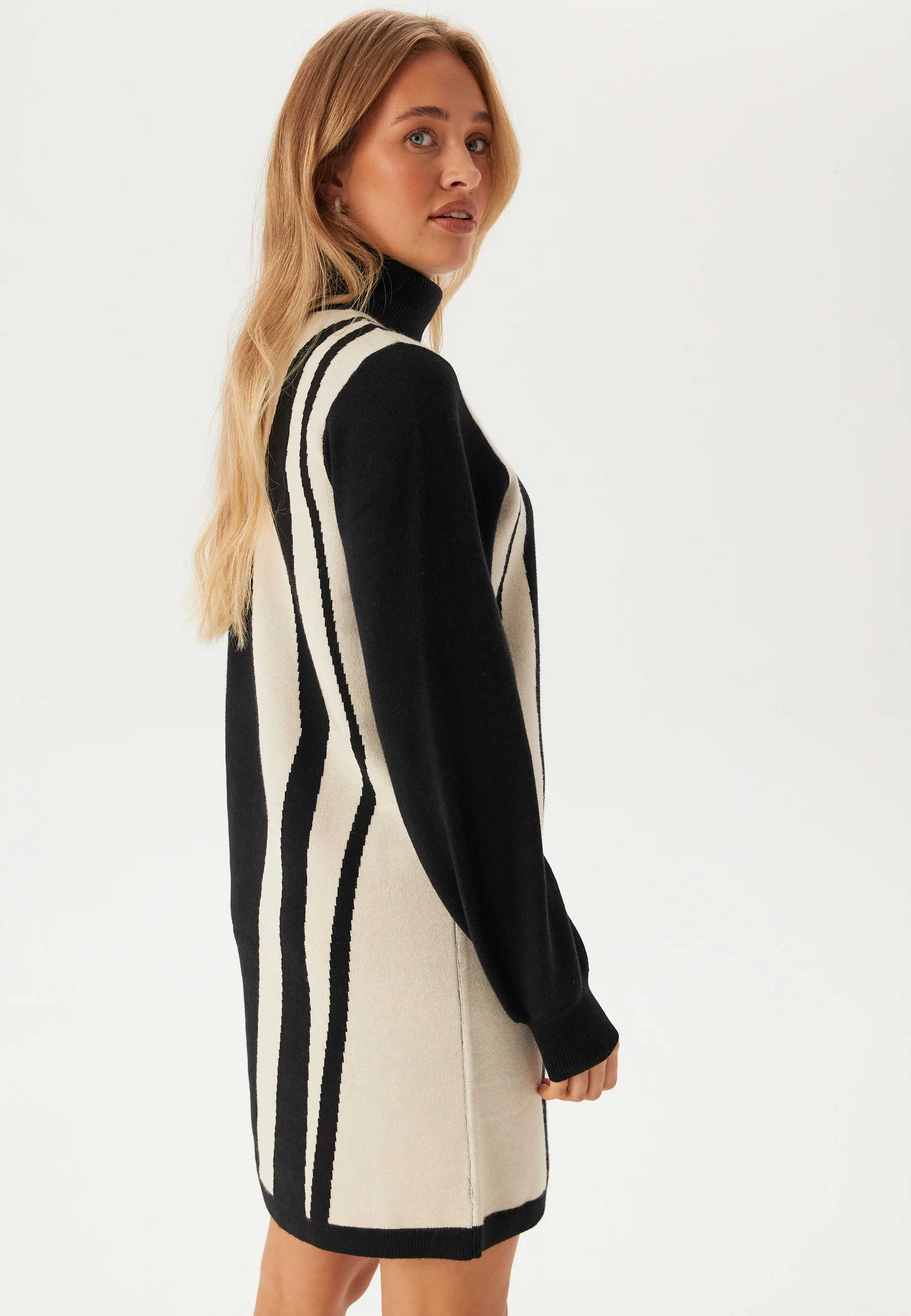 Objray L/S Knit Rollneck Dress - Image 2