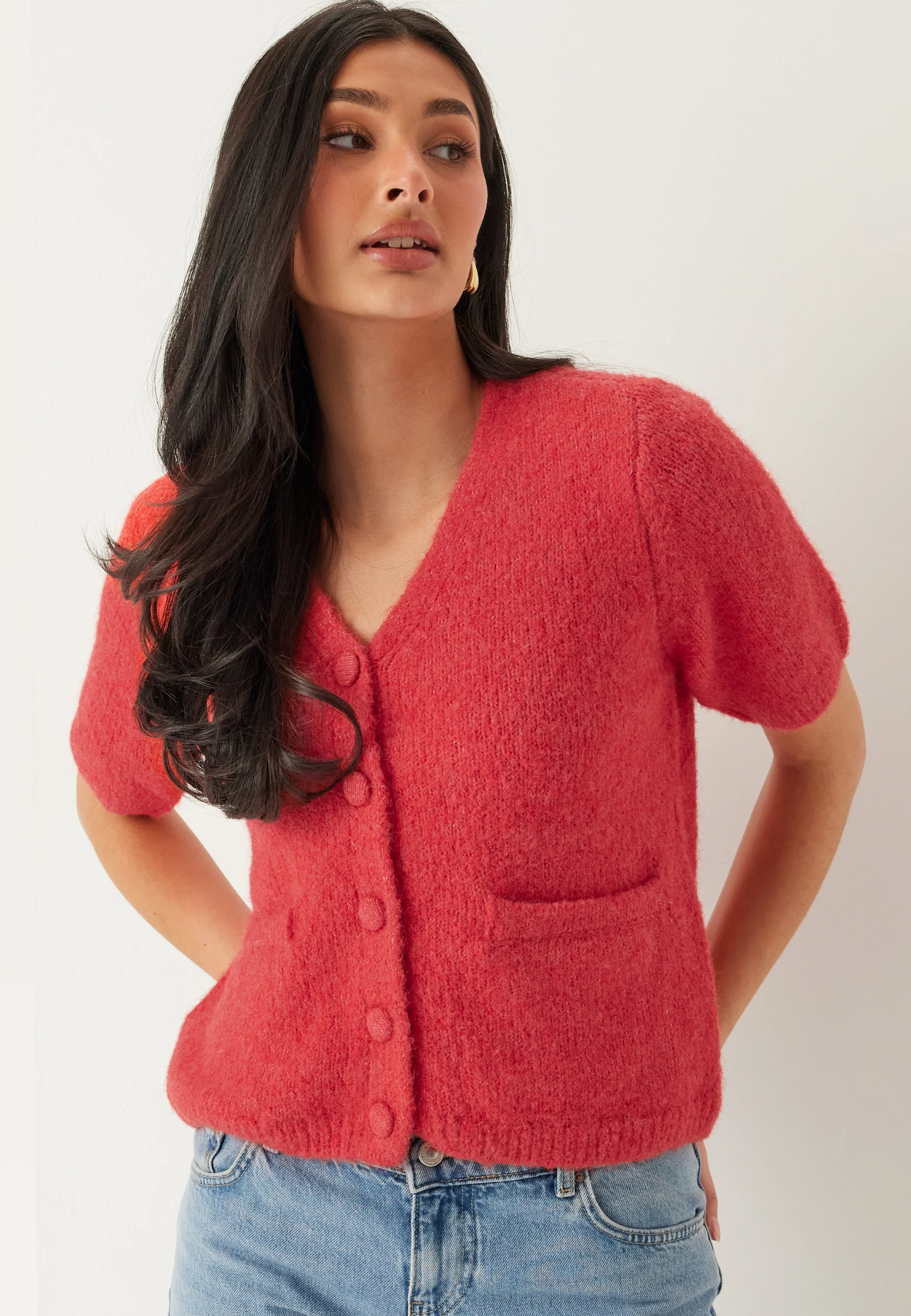 Objsaggia Re Ss V-neck Knit Cardigan - Image 3