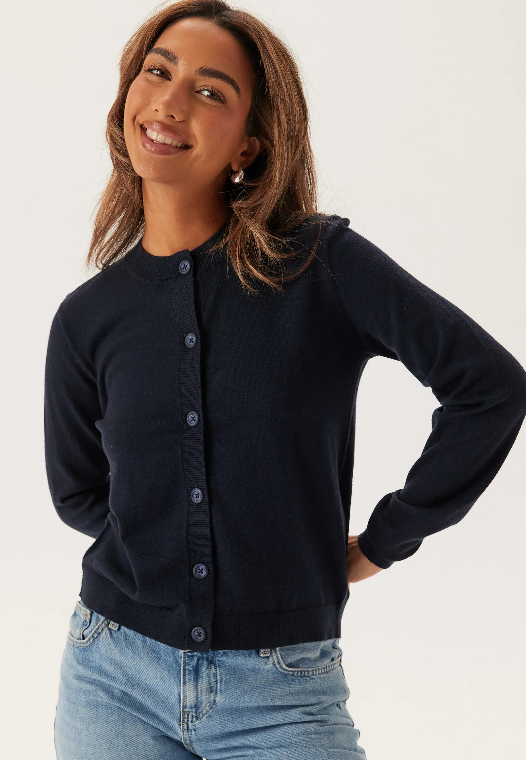 Objthess L/S Short Cardigan - Image 2