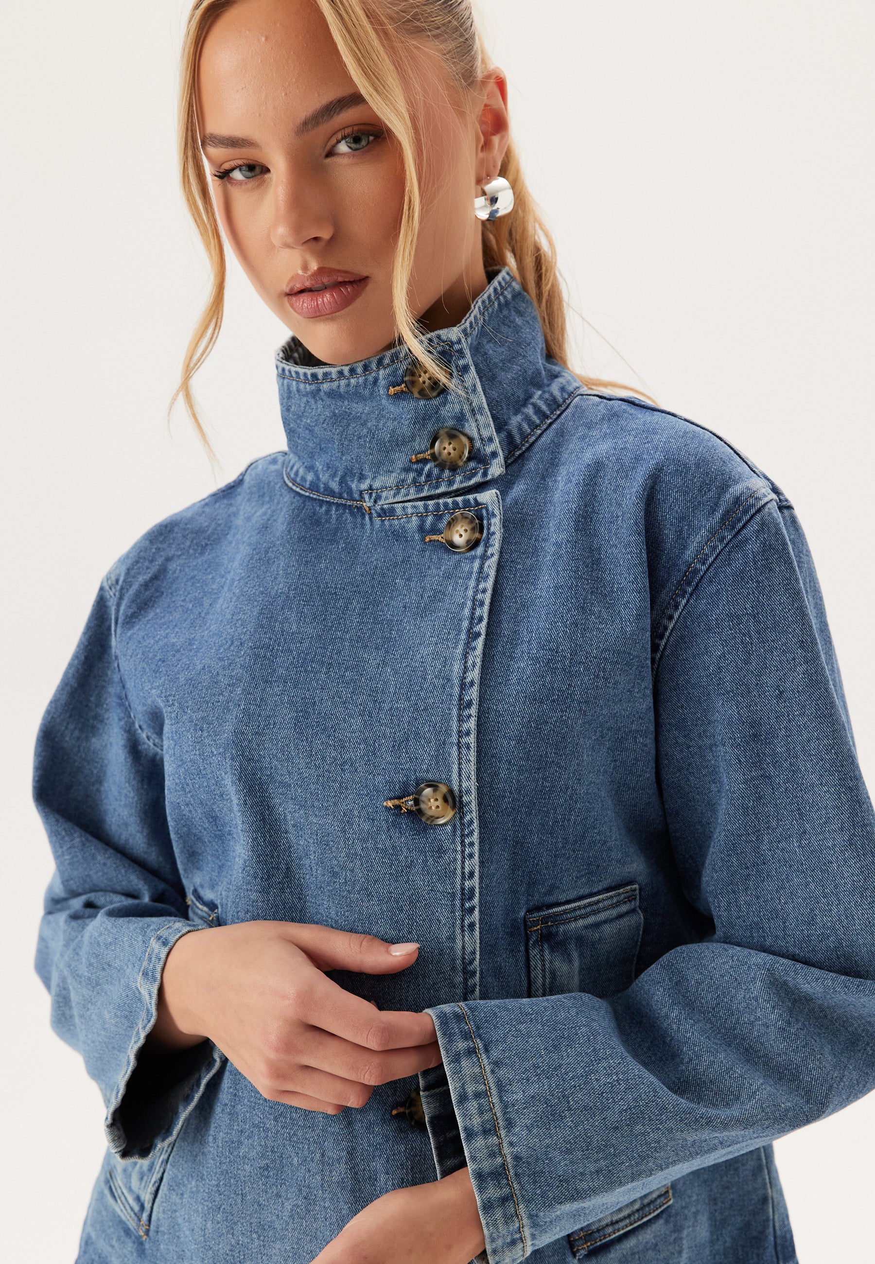 Objtilla Gro L/S LO DENIM JACKET - Image 6