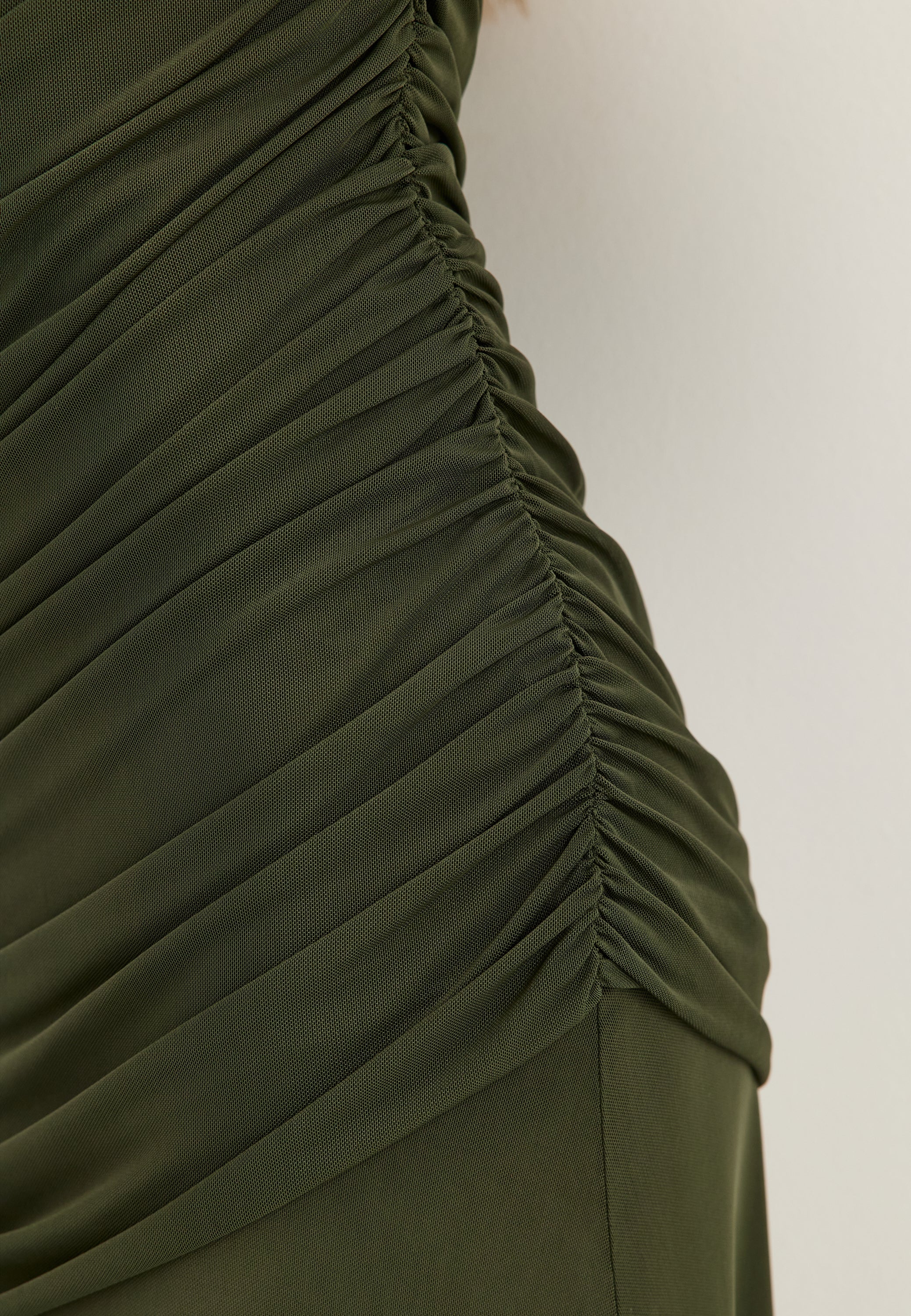Off Shoulder Mesh Gown - Image 6