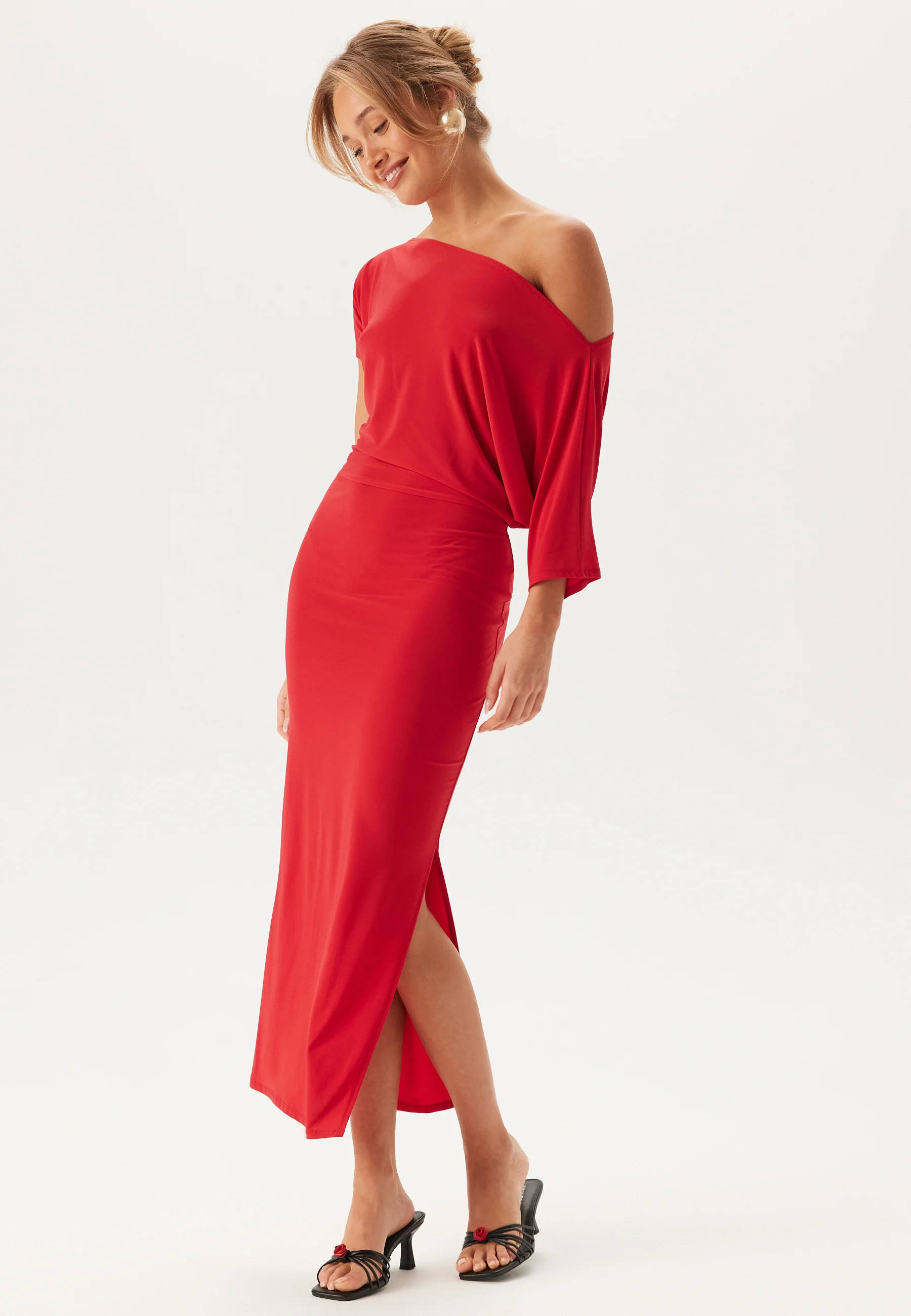 Off Shoulder Midaxi Dress