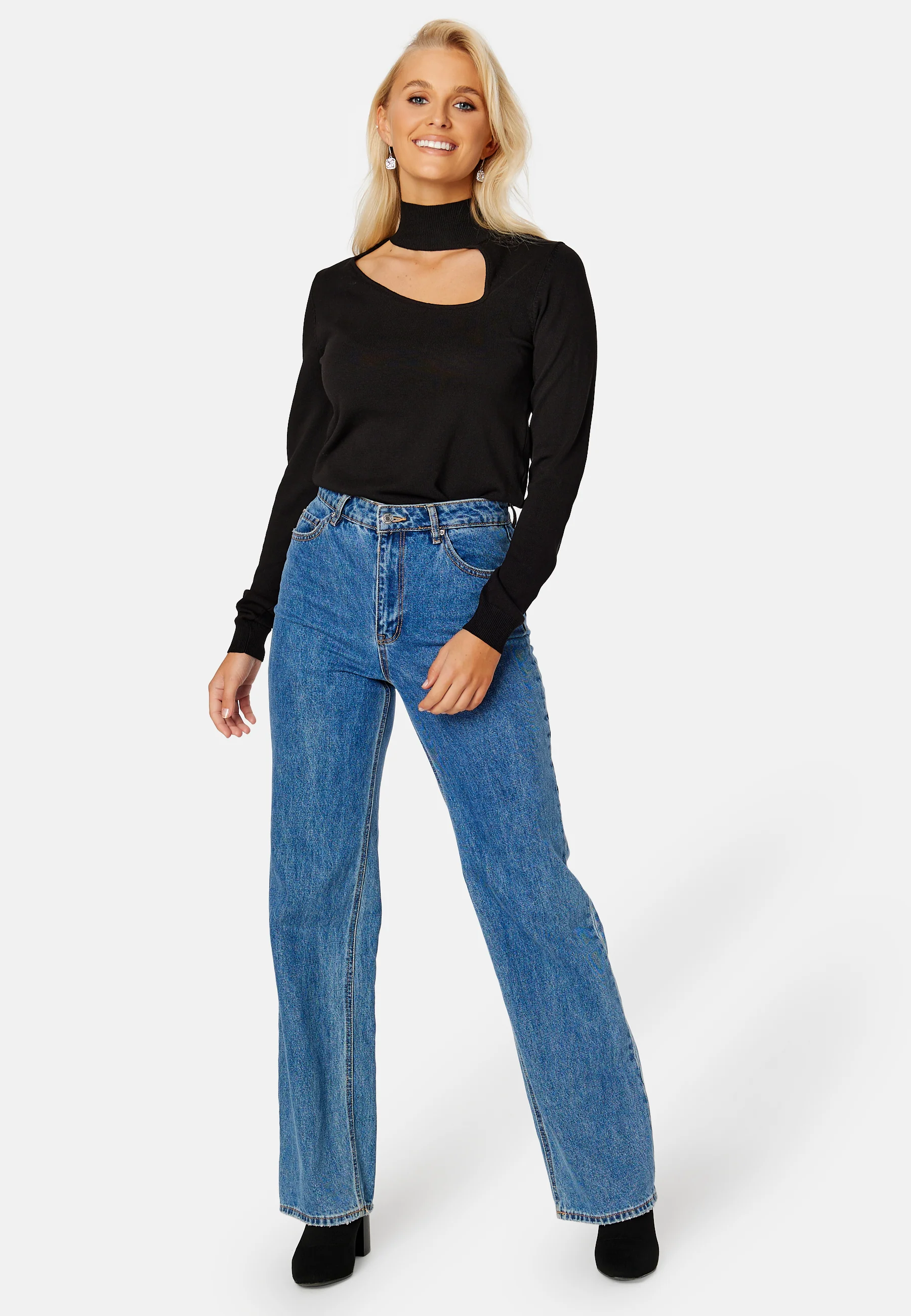 Olie Highneck L/S Knit top - Image 2