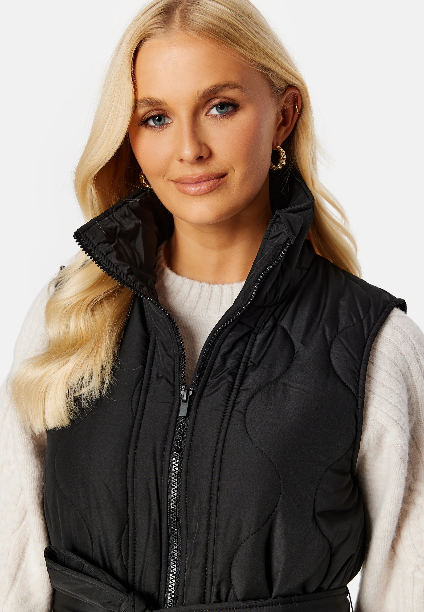 Olinira L/S Quilted Long Vest - Image 5
