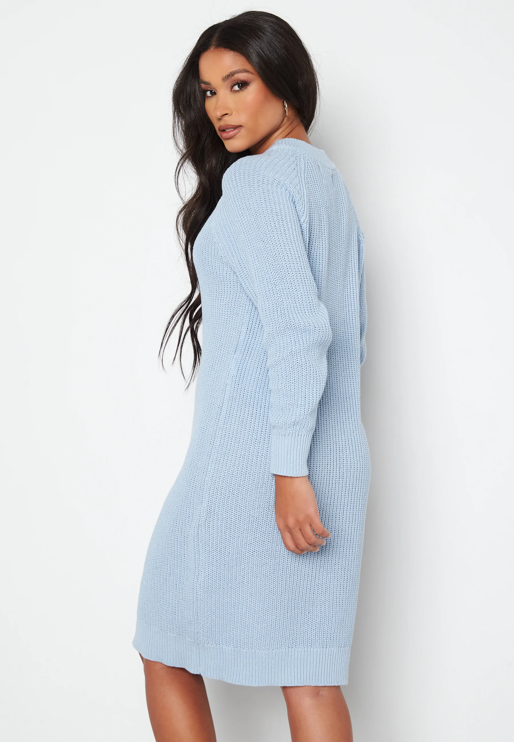 Olivia LS O-Neck Knit Dress - Image 3