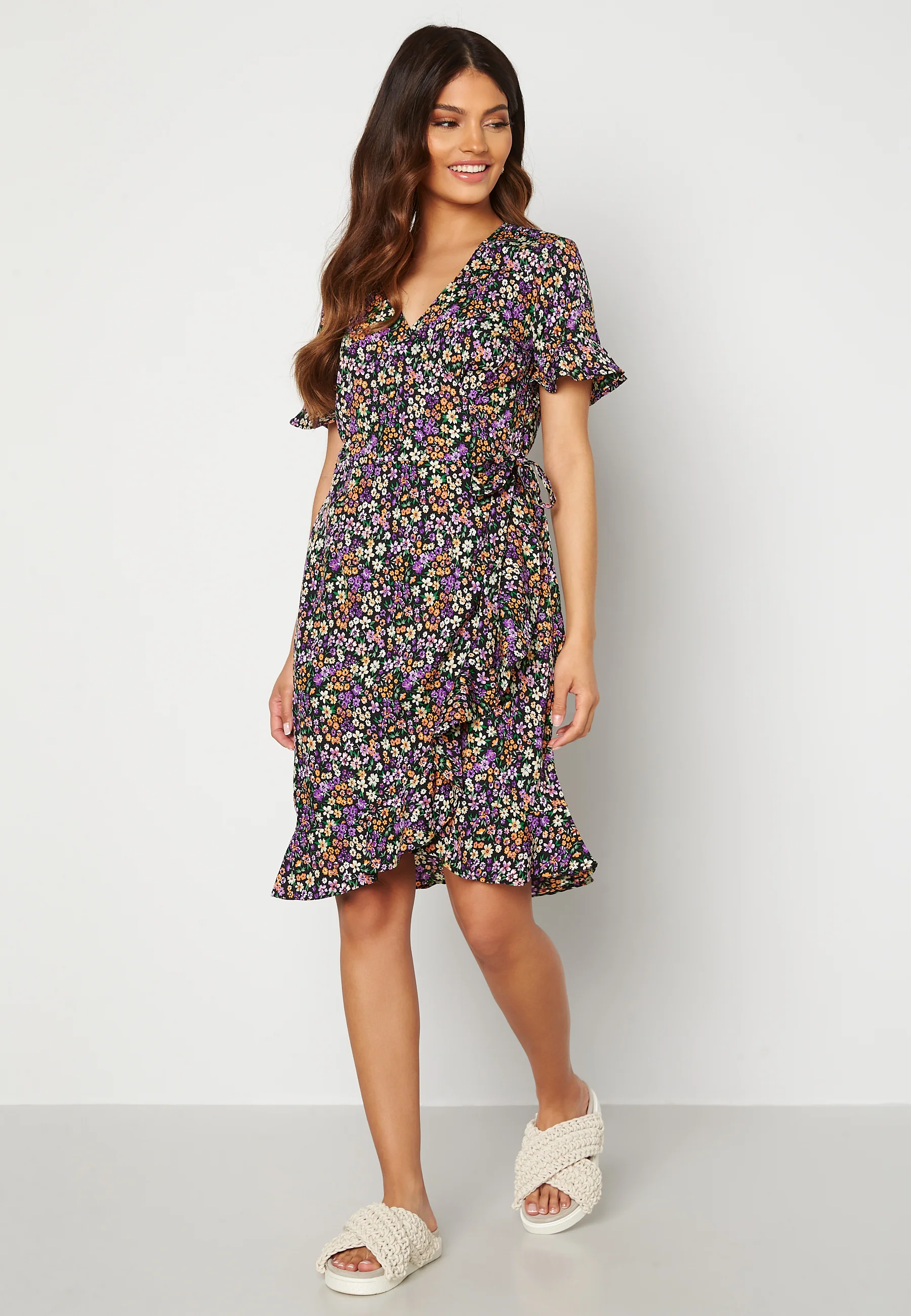 Olivia S/S Wrap Dress - Image 2