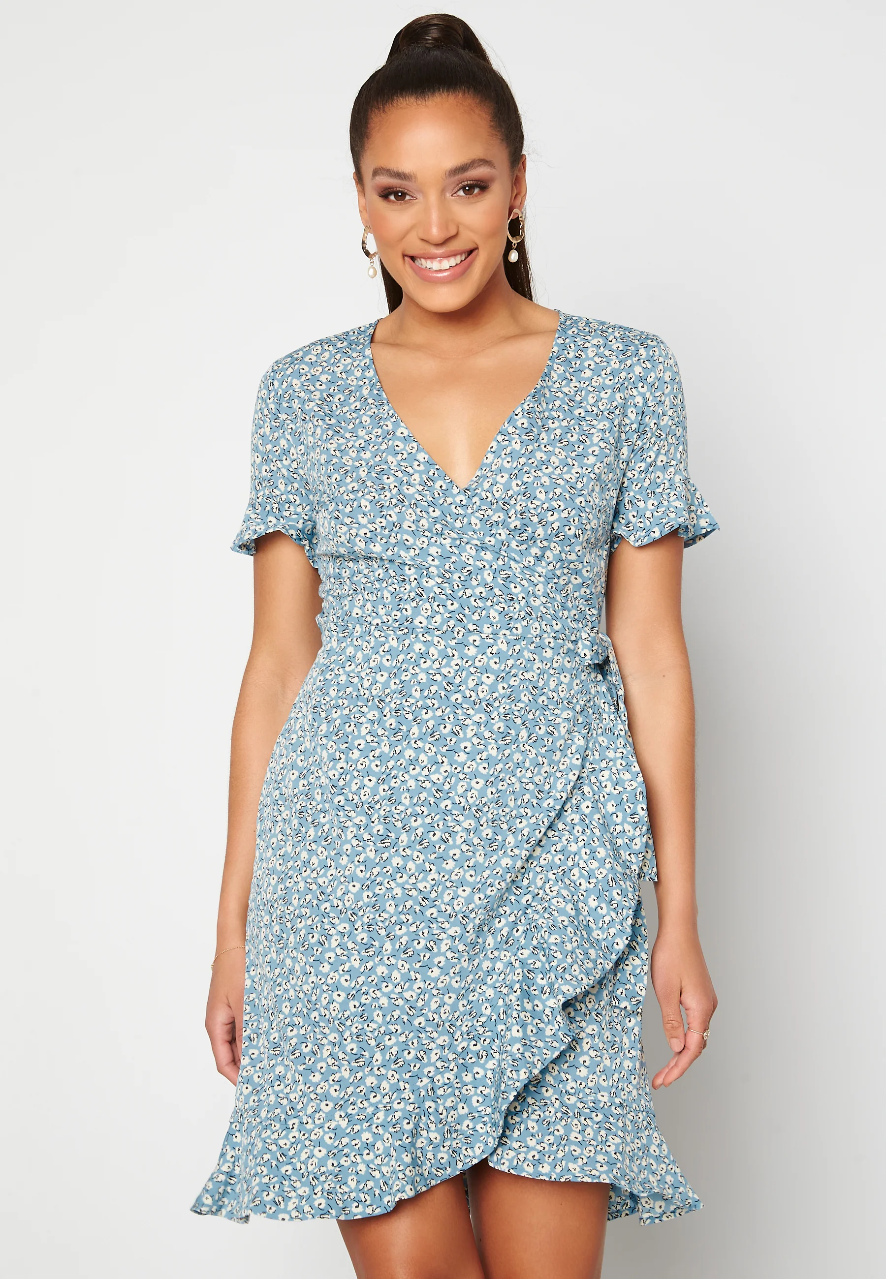 Olivia S/S Wrap Dress - Image 4