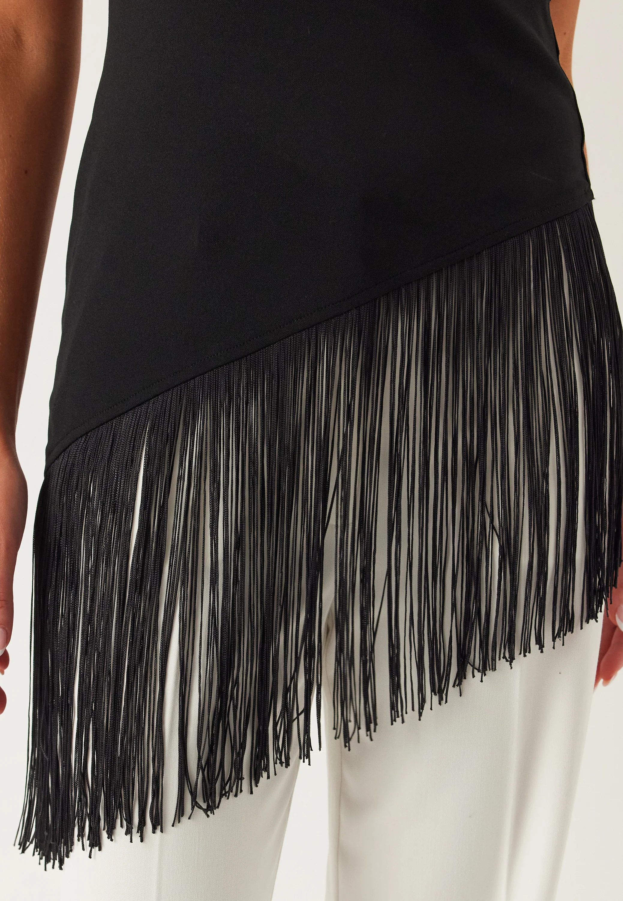 One Shoulder Fringe Top - Image 3