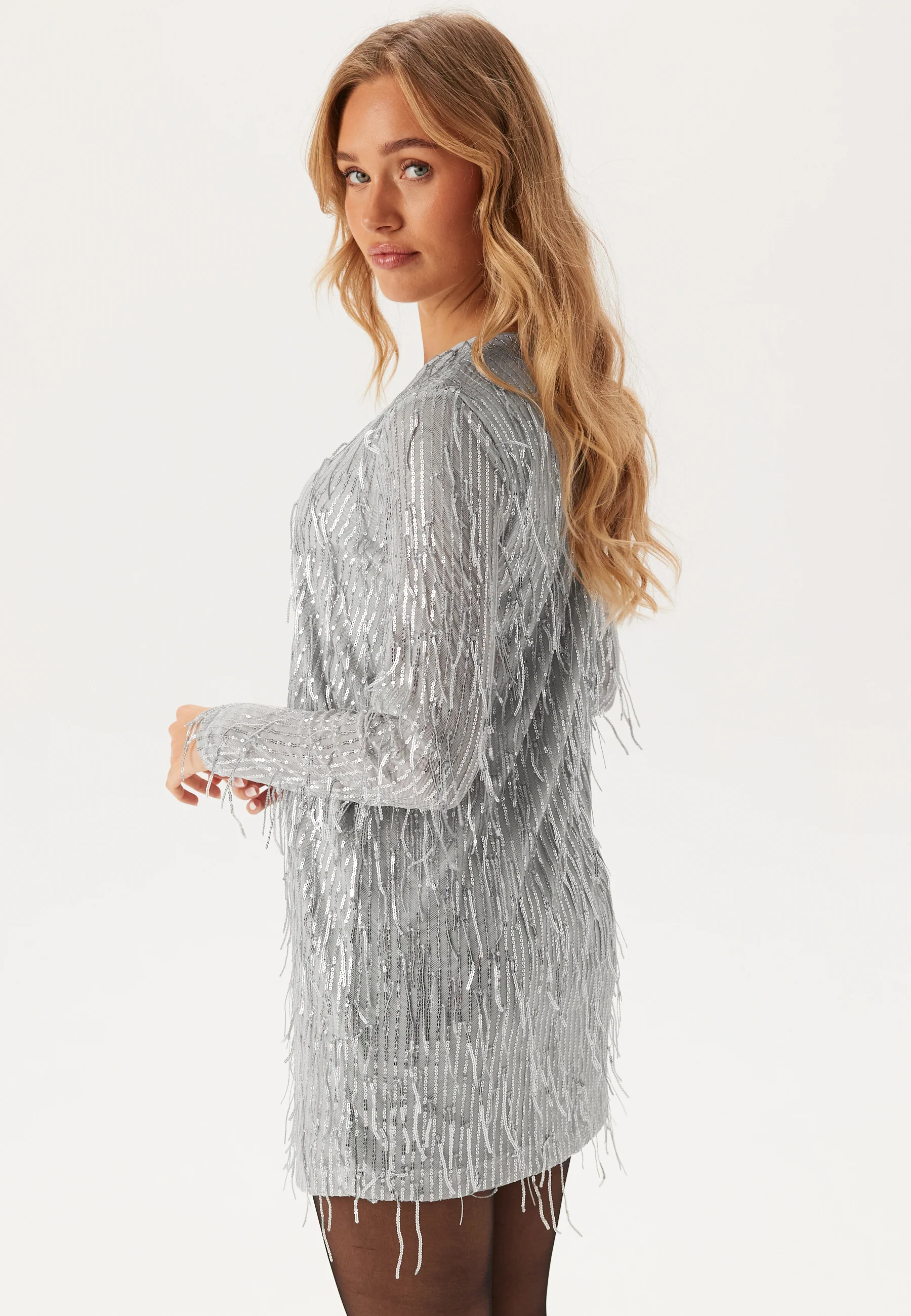 Onlanika Spacy Ls Short Dress - Image 2