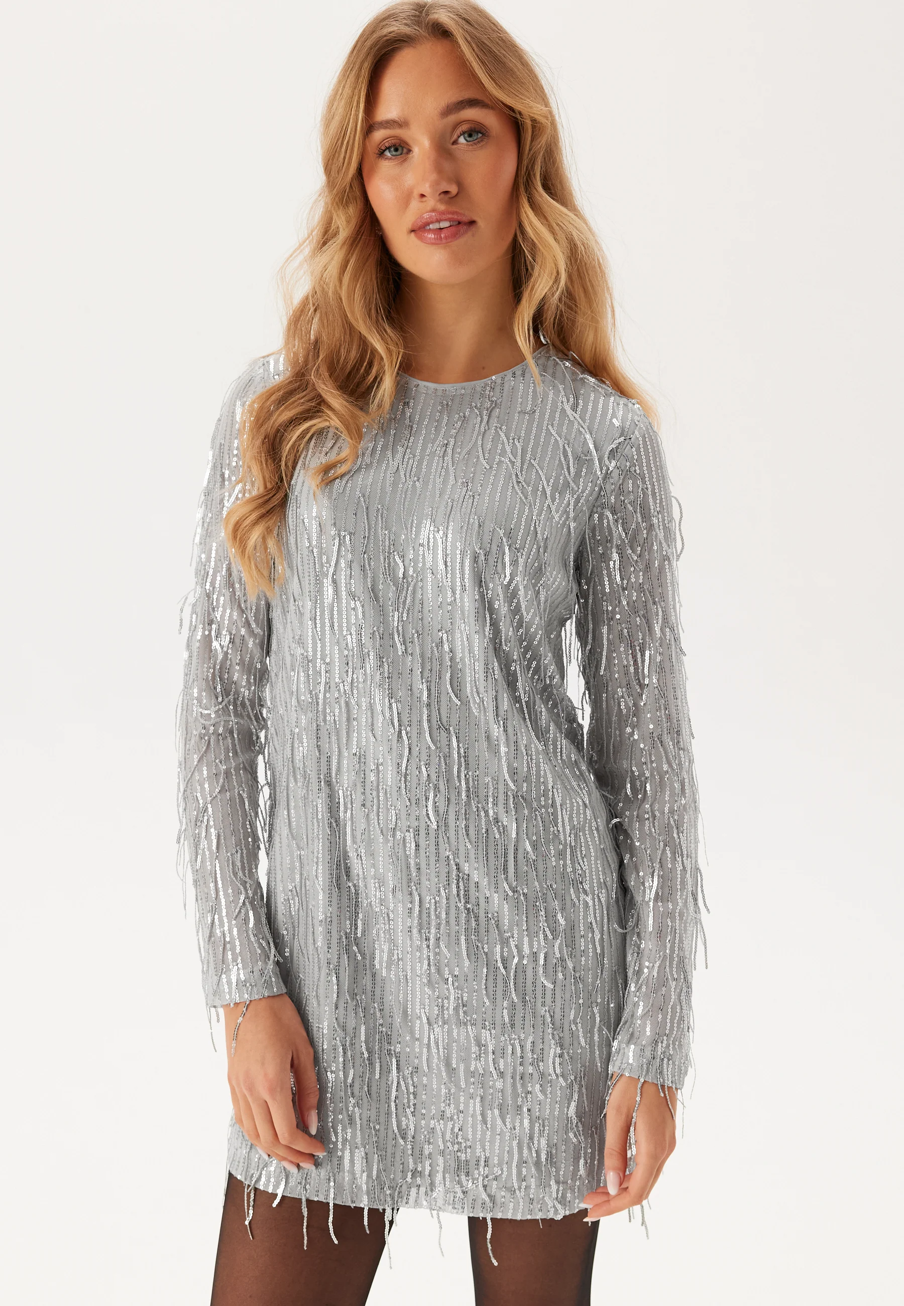 Onlanika Spacy Ls Short Dress - Image 3