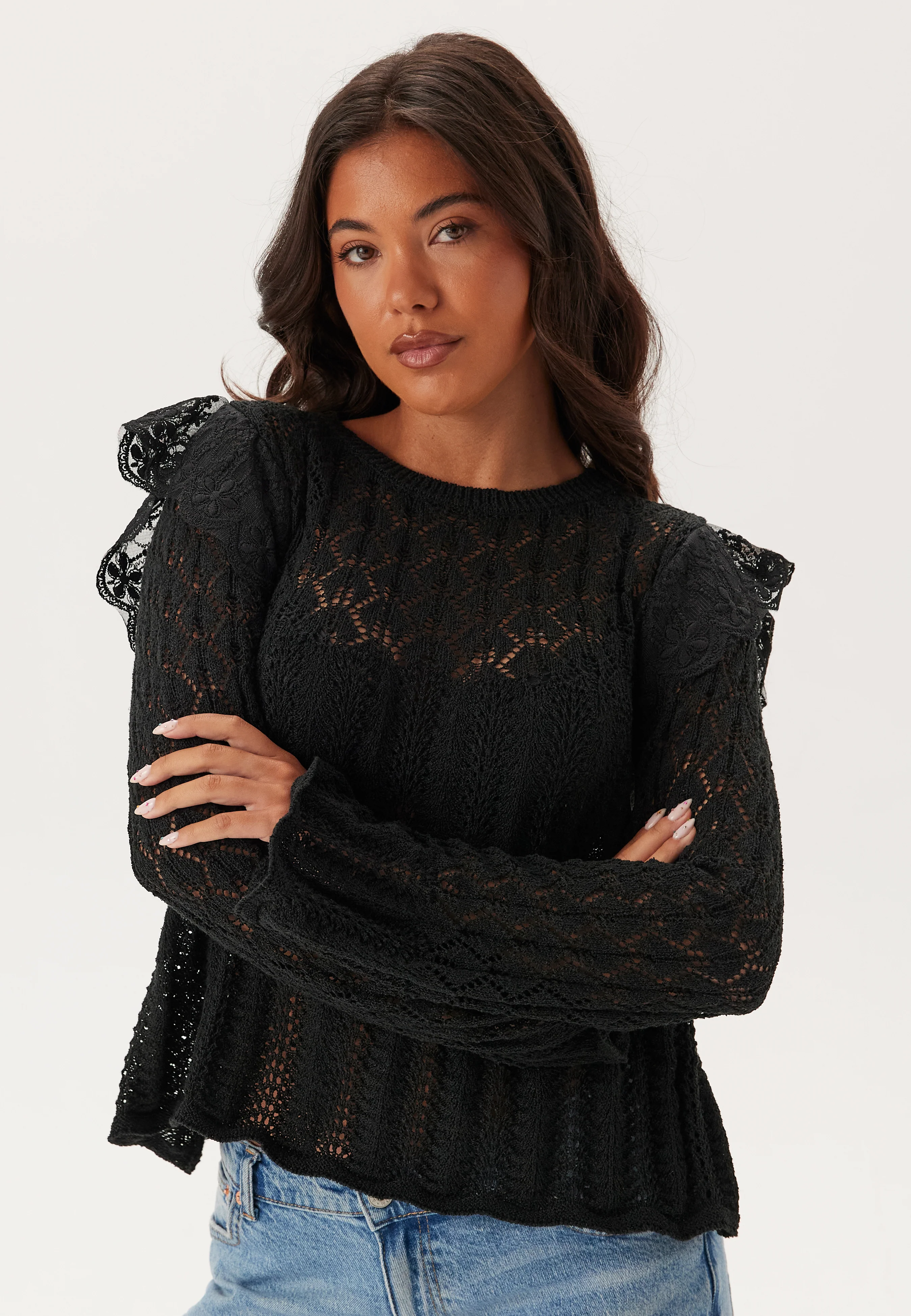 Onlashley Ls O-neck Mix Knt - Image 3