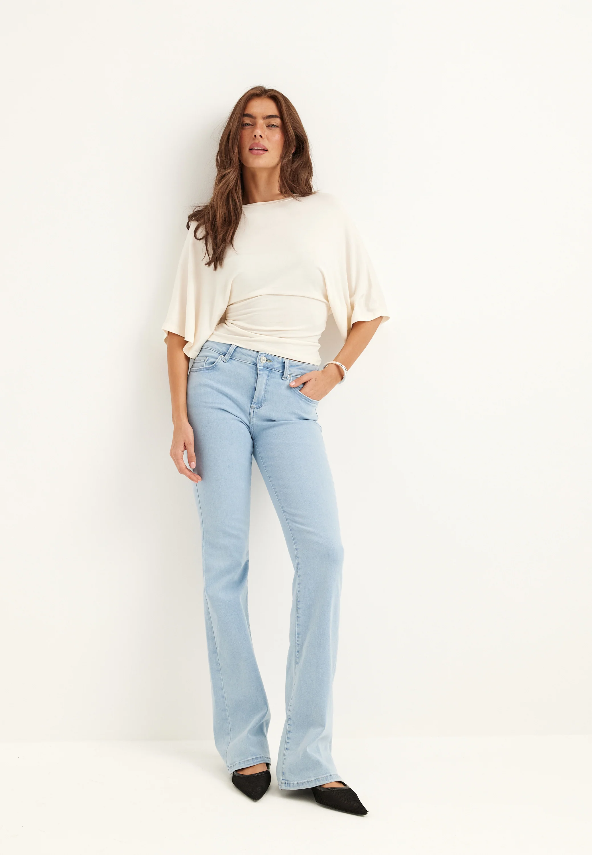 Onlblush Mid Flared Dnm - Image 3