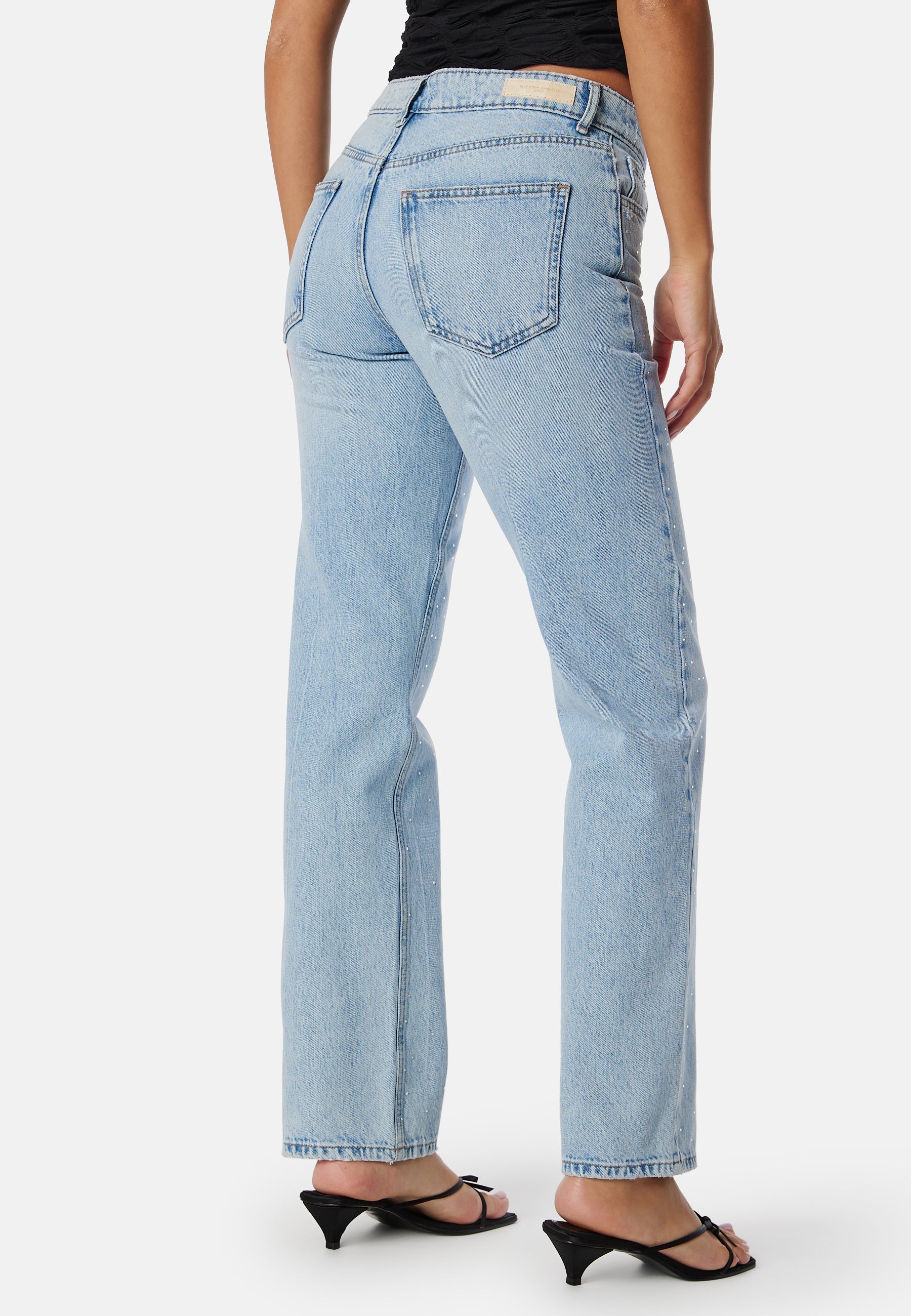 Onlbree low straight rhinest denim jeans - Image 4