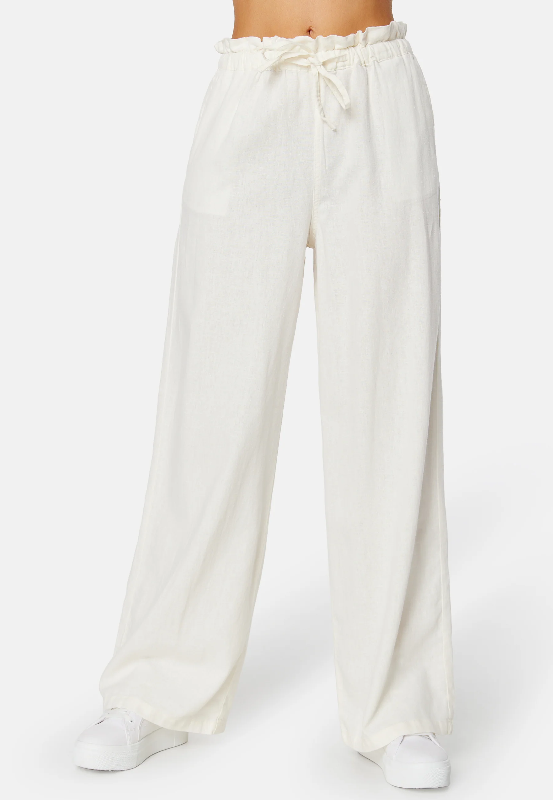 Onlcaro Wide Linen Bl Pant - Image 4
