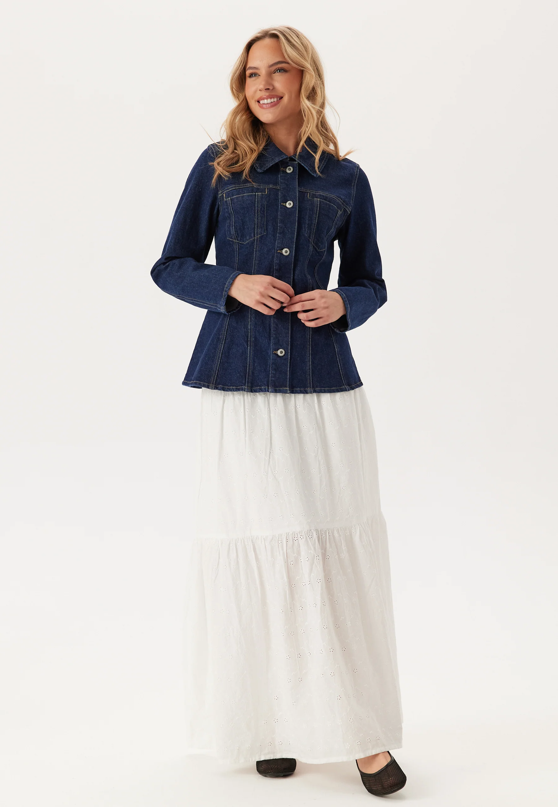 Onlelle L/S FITTED DNM JACKET - Image 3