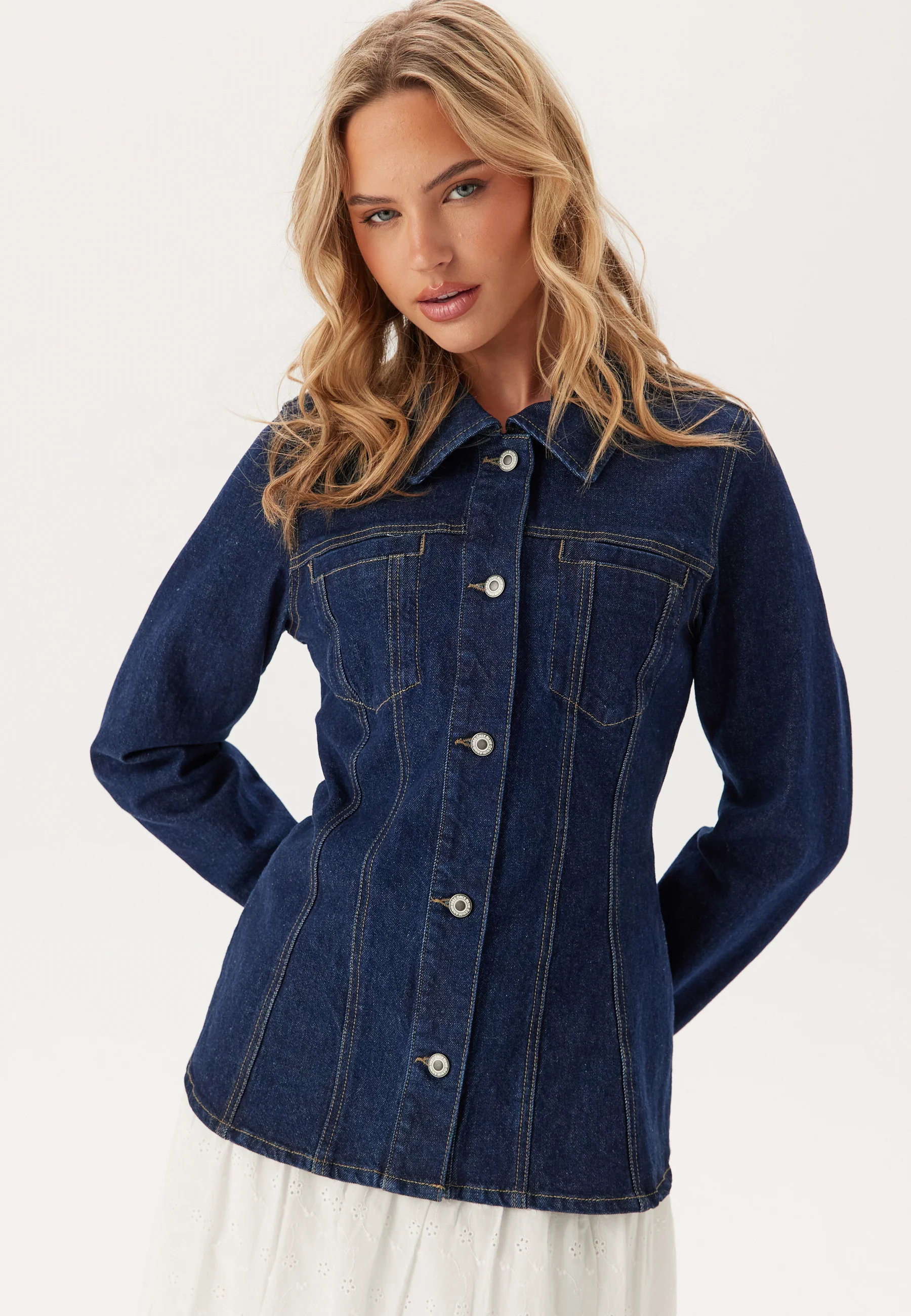 Onlelle L/S FITTED DNM JACKET - Image 5