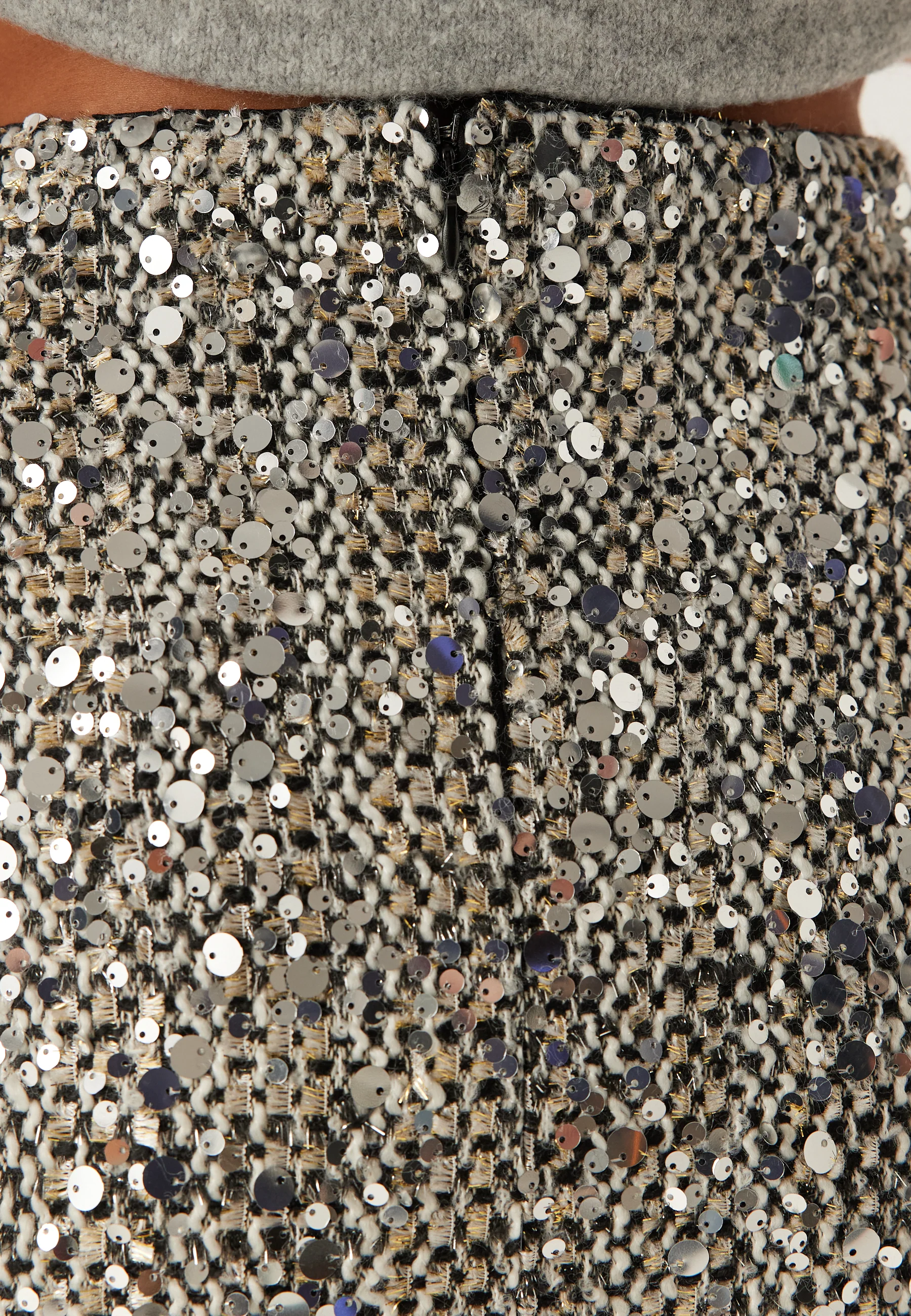 Onlglamour Mw Boucle Sequin Skirt - Image 7