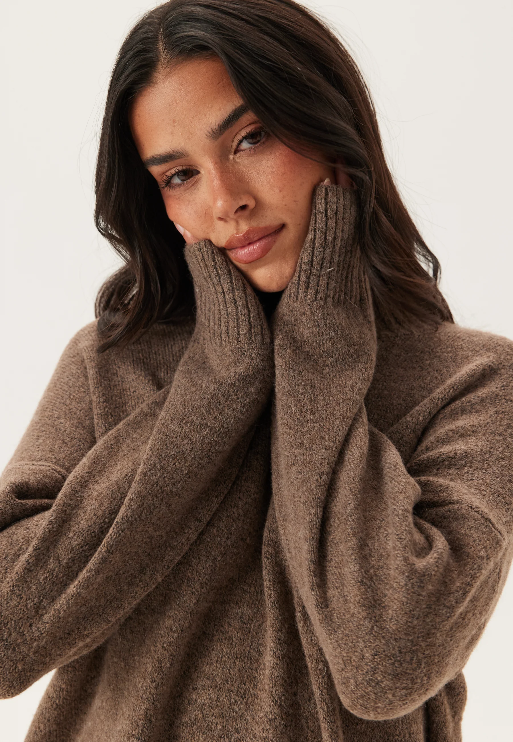 Onlhazel Ls Highneck Overs Pullover - Image 4
