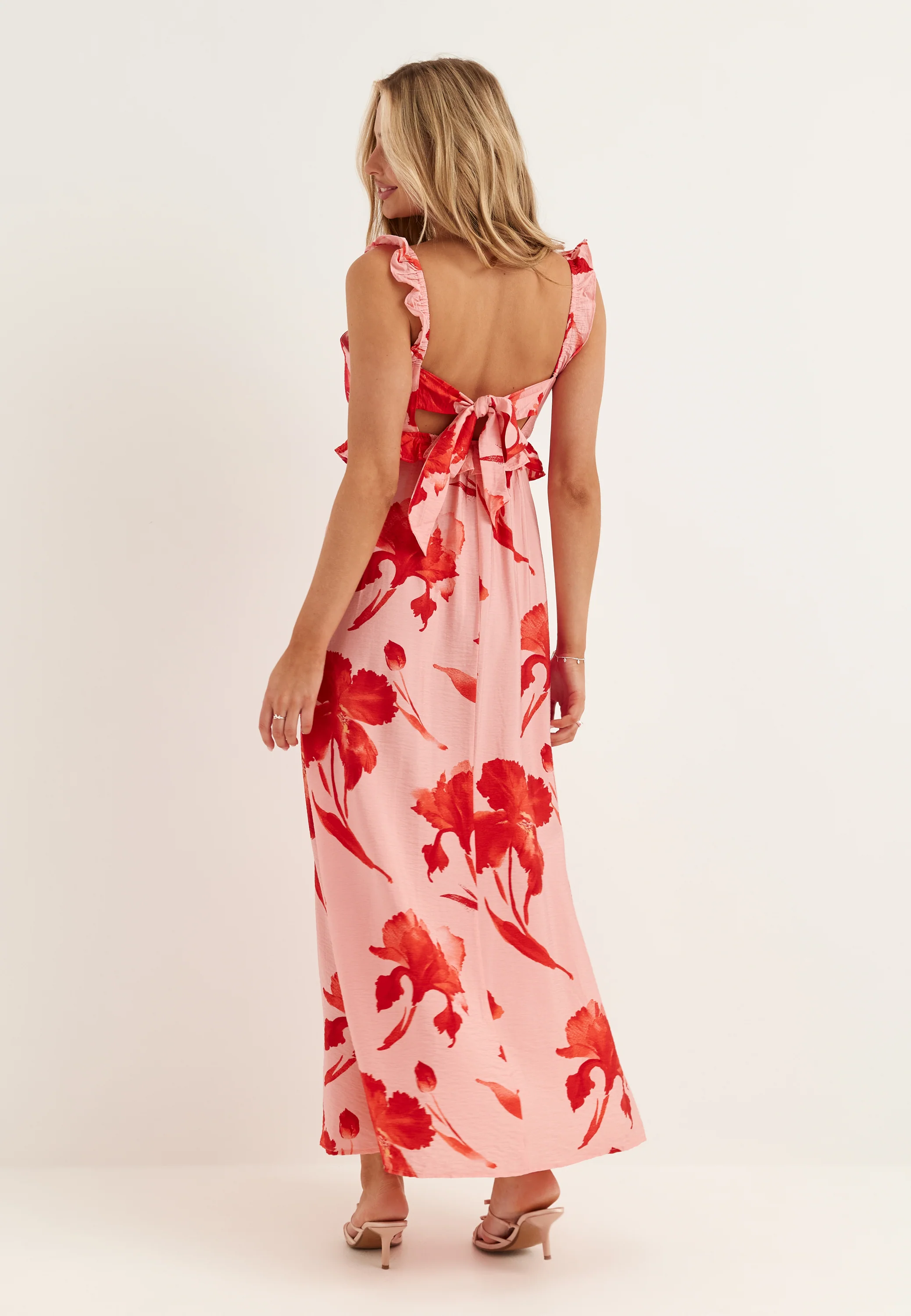 Onlhyaci S/L FRILL LONG AOP DRESS - Image 2