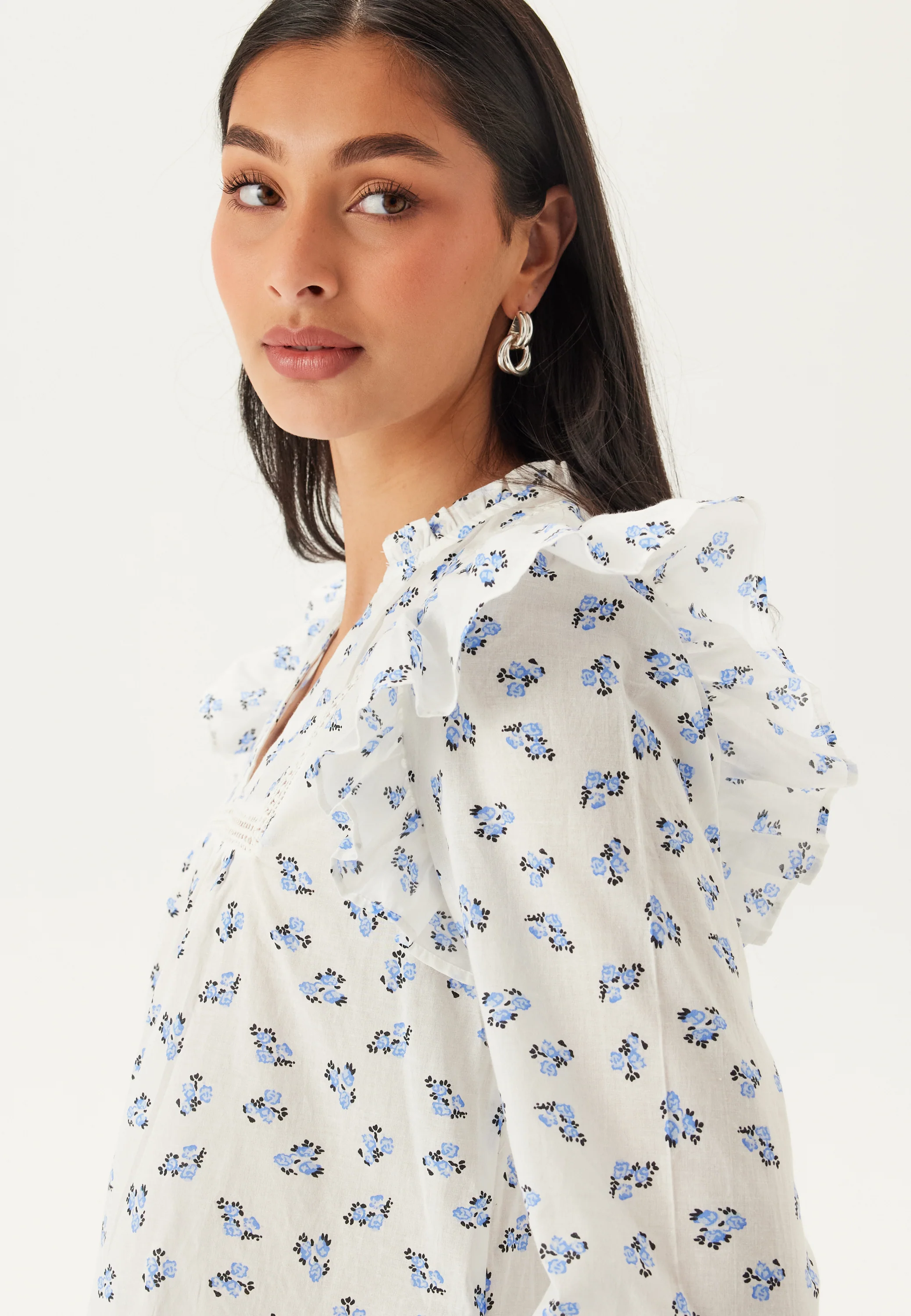 Onlidris Ls Frill Tape Top - Image 3