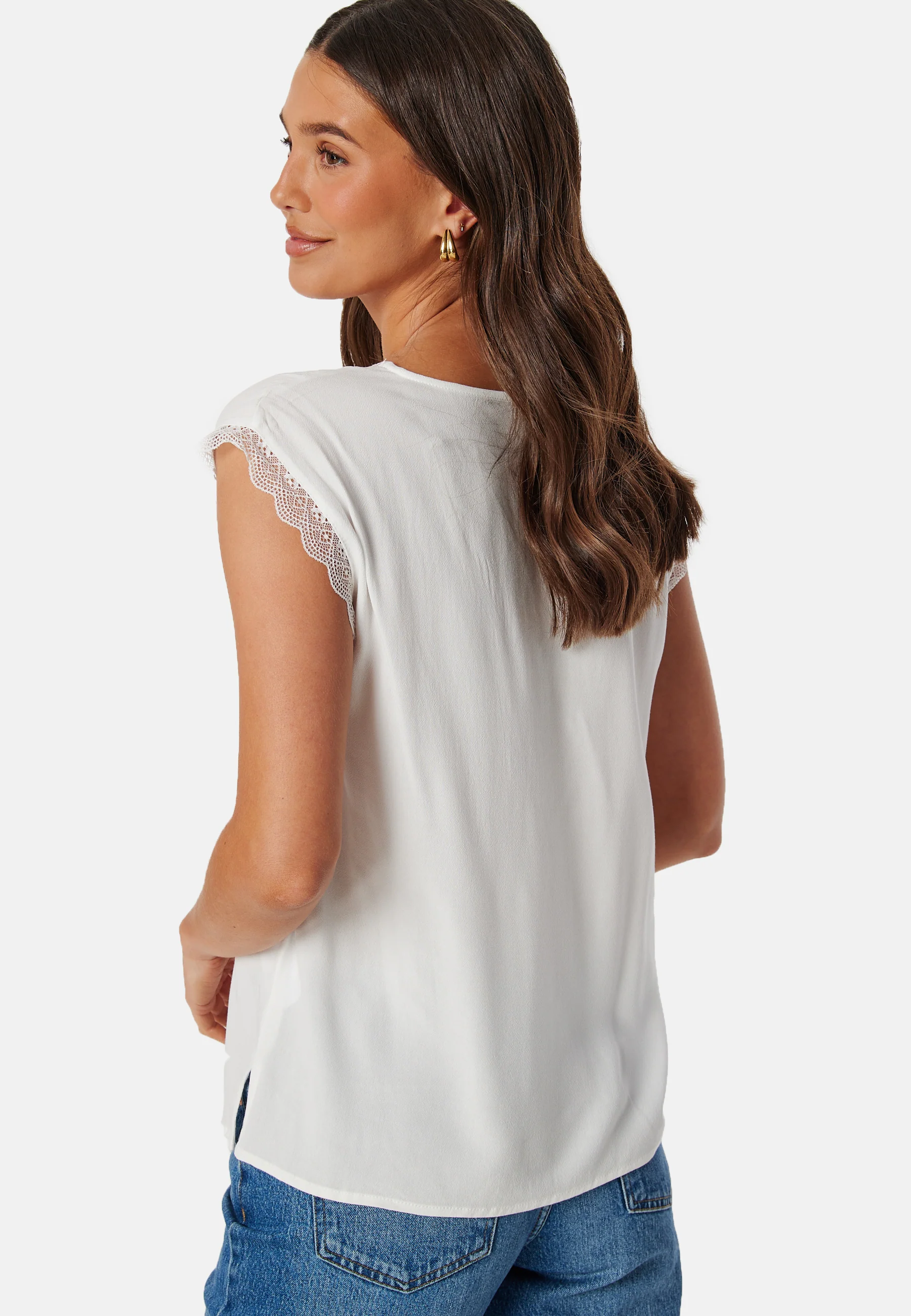 Onljasmina V-Neck Lace Top - Image 2