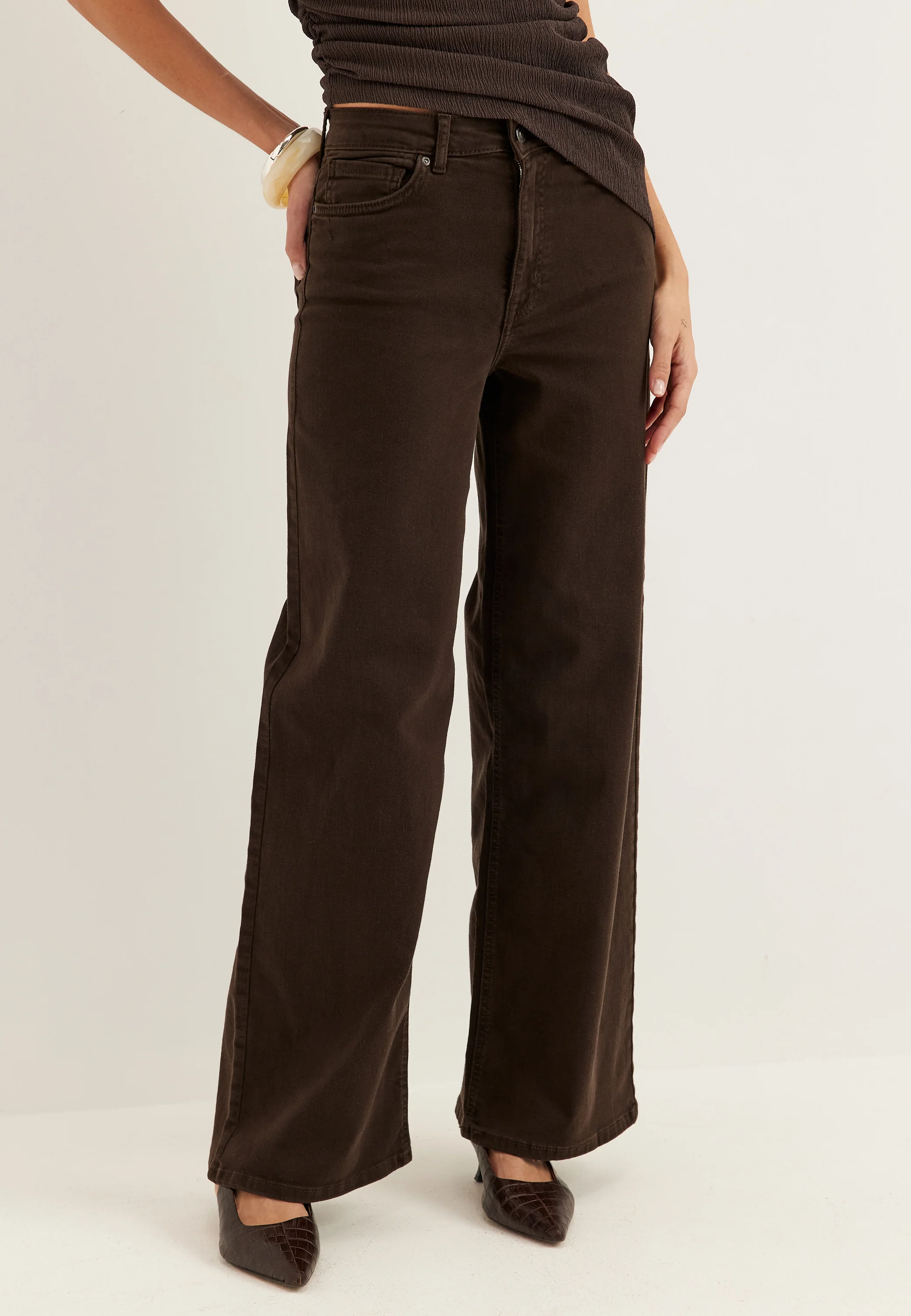 Onlmadison Blush Hw Wide Brown