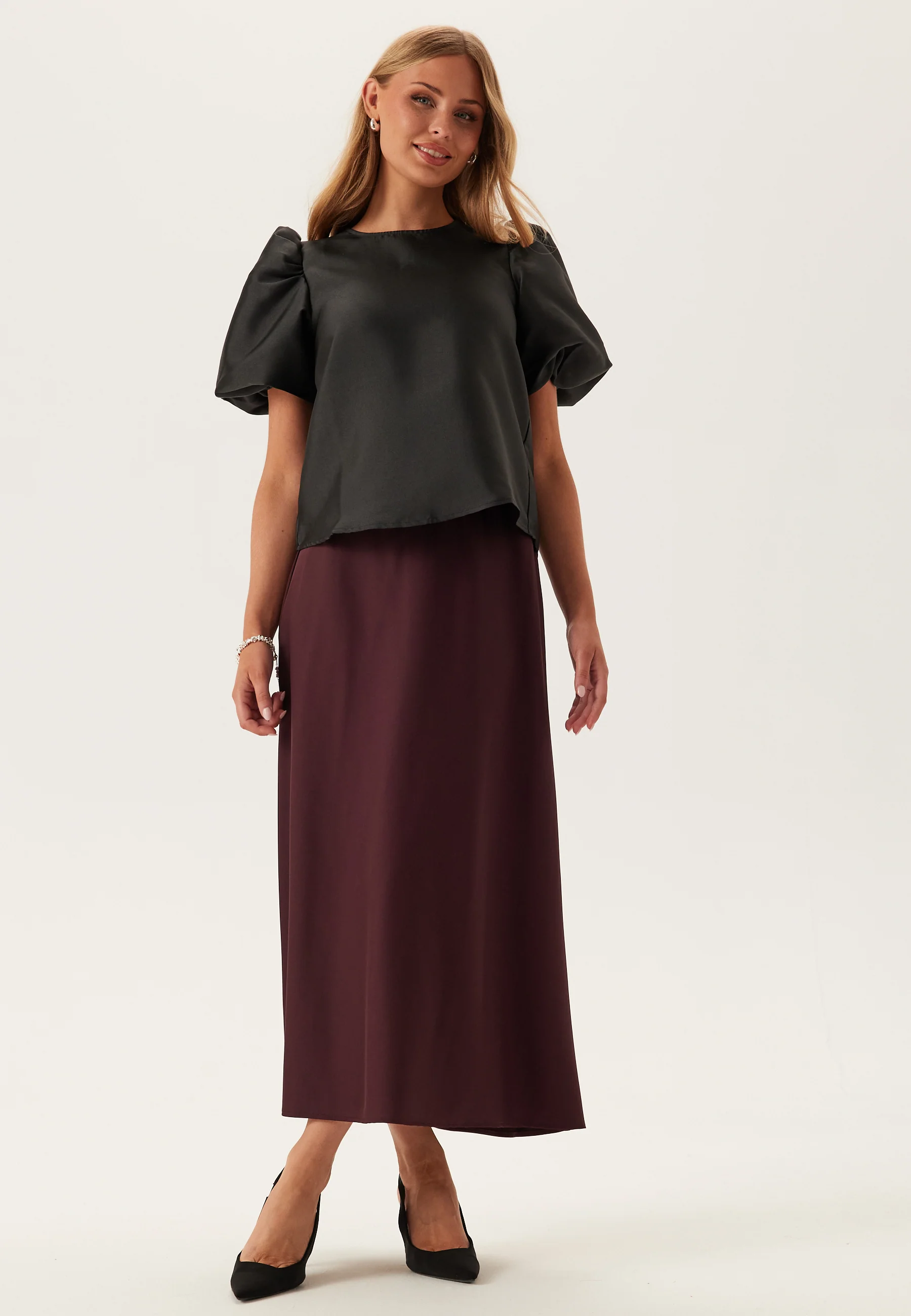 Onlmanny 2/4 HEAVY SATIN TOP - Image 3