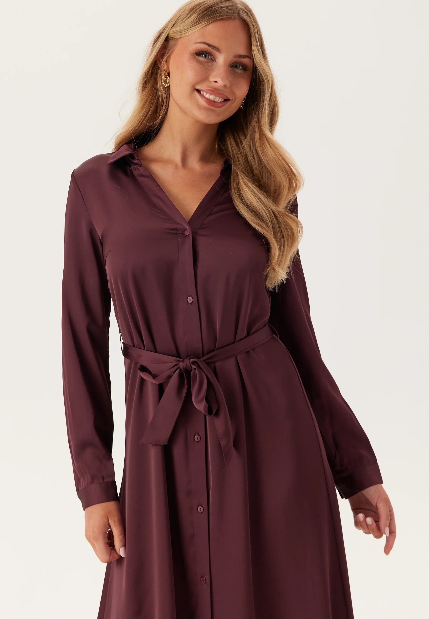 Onlmika Vis Satin L/S LONG DRE - Image 3