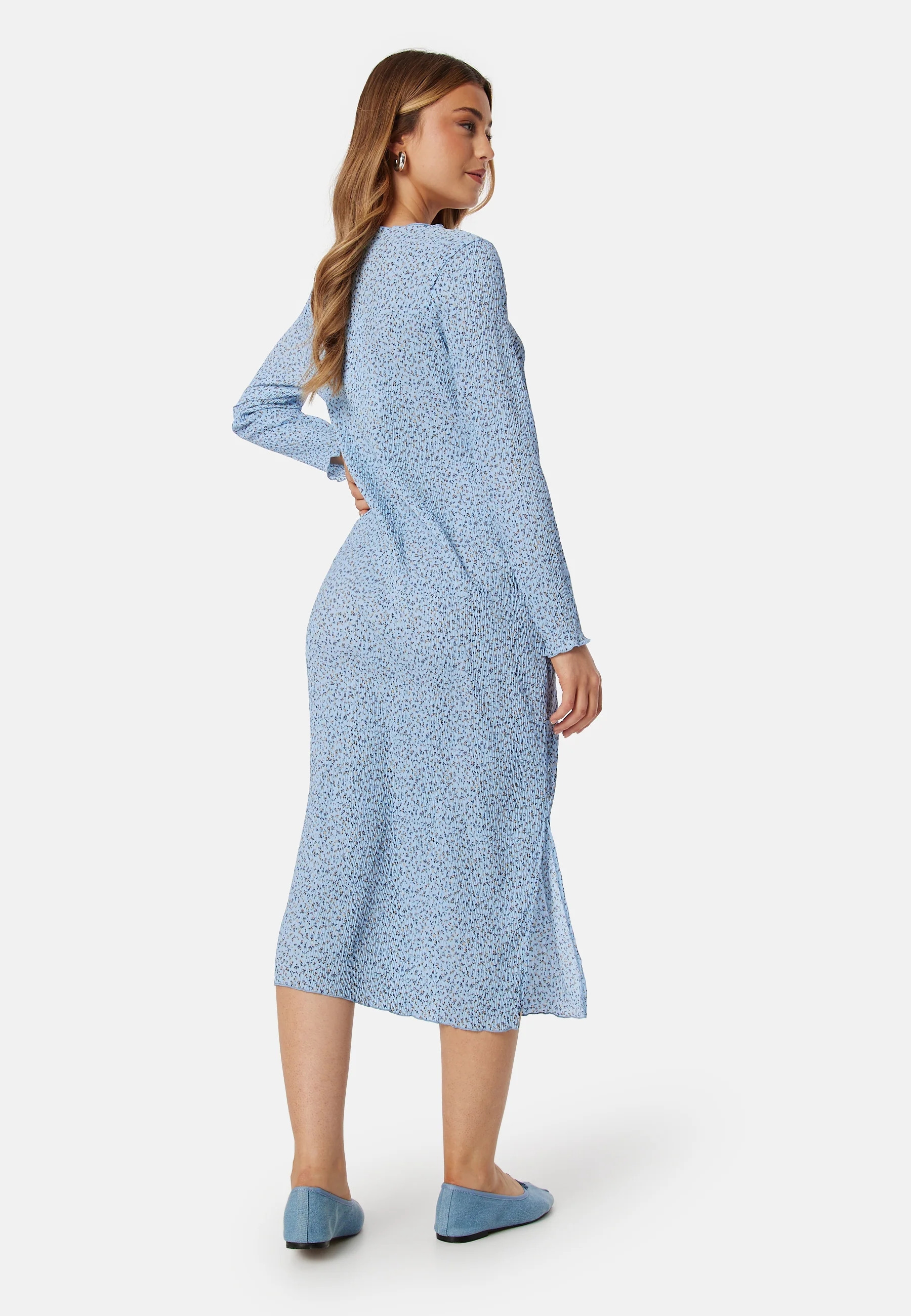 Onlmolly L/S Plisse Dress - Image 2