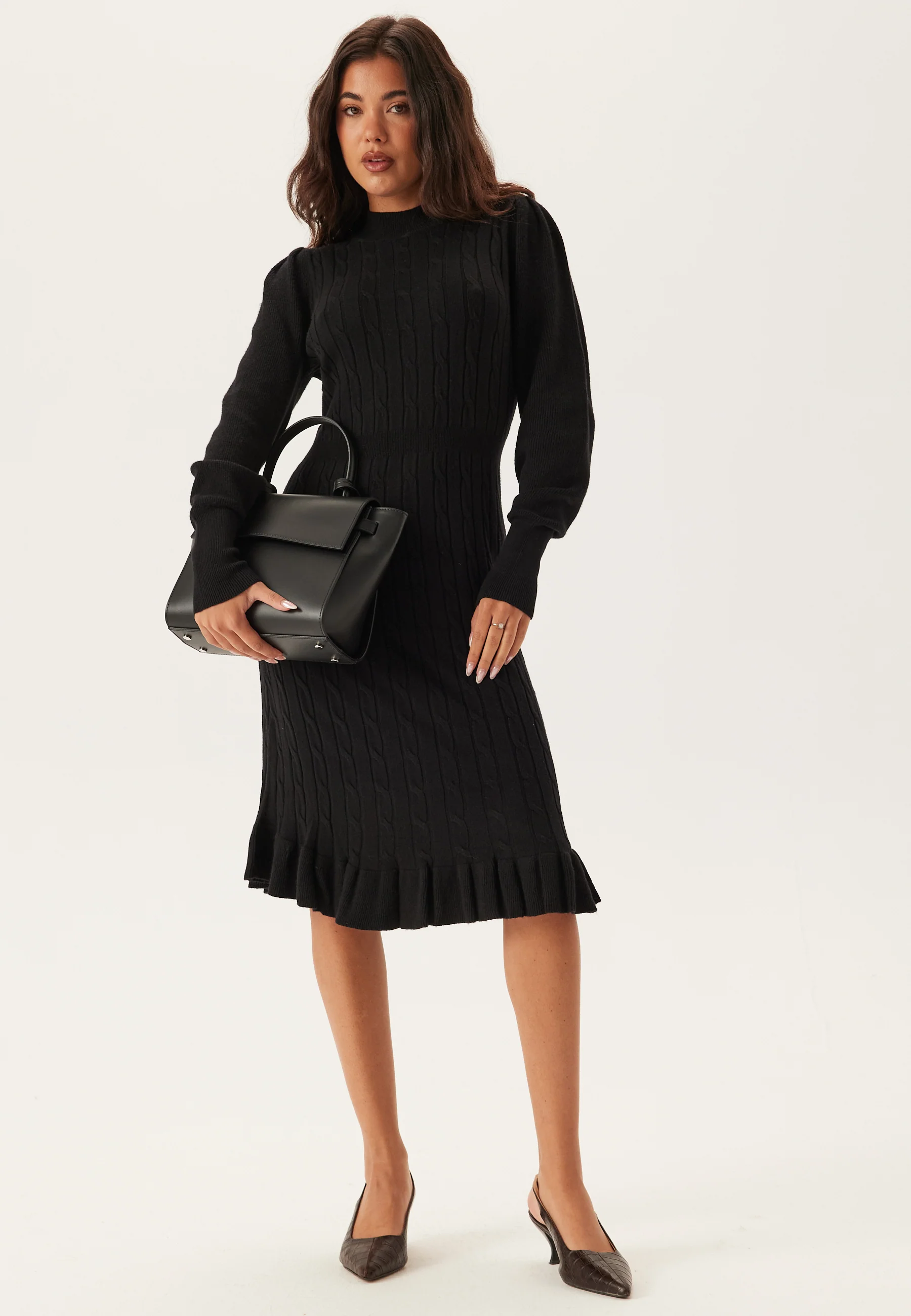 Onlnadia Ls Cable Dress Cs Knt