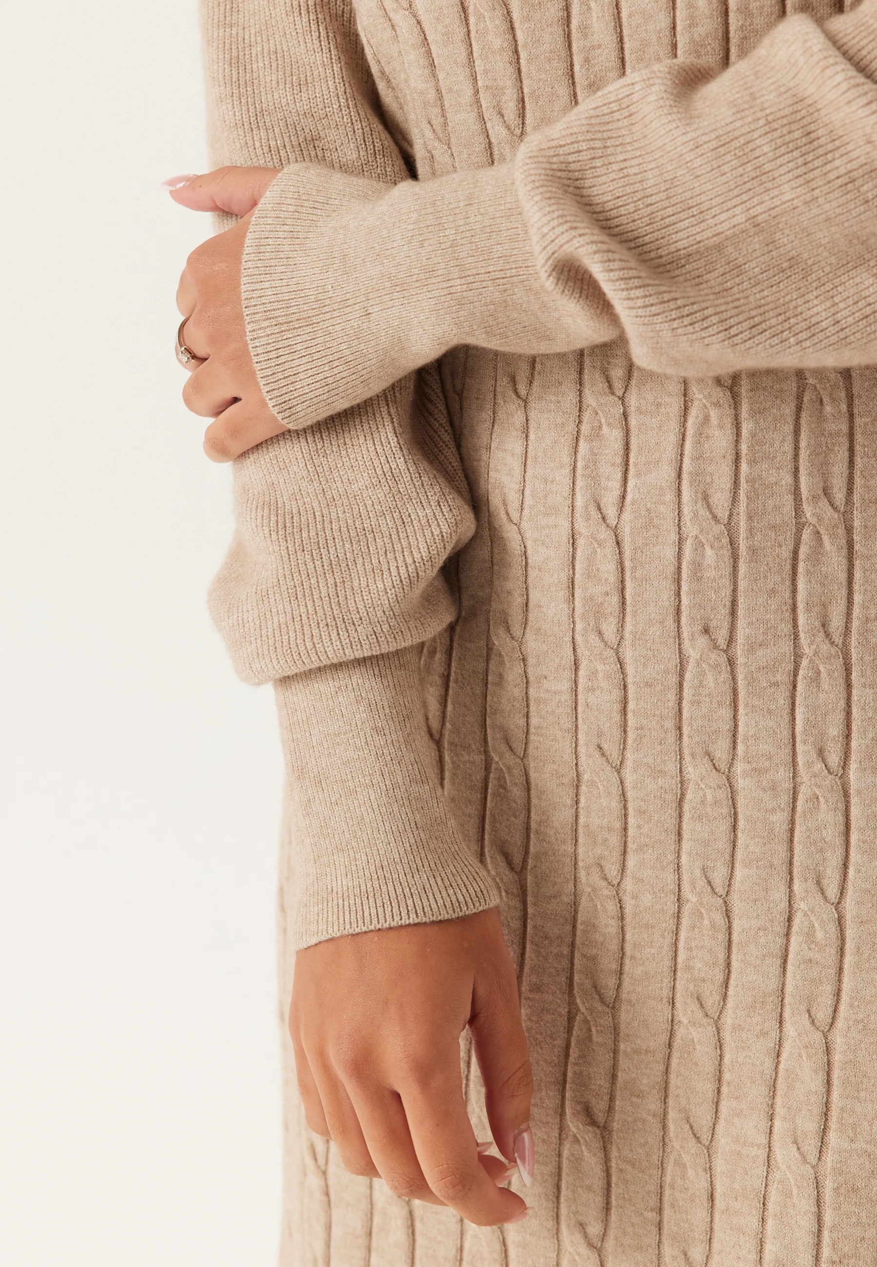 Onlnadia Ls Cable Dress Cs Knt - Image 4