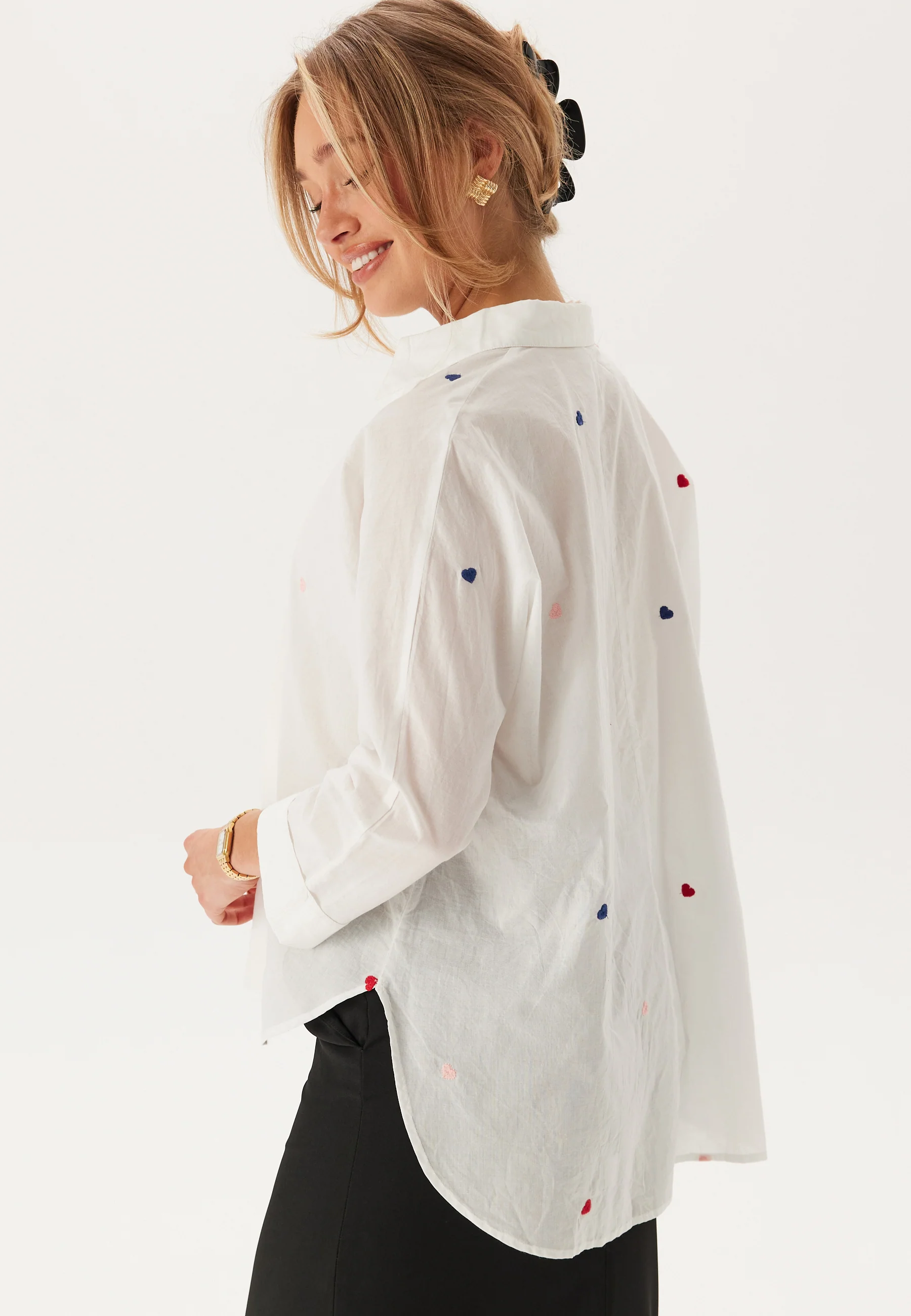Onlnew Lina Grace Ls Emb Shirt - Image 2