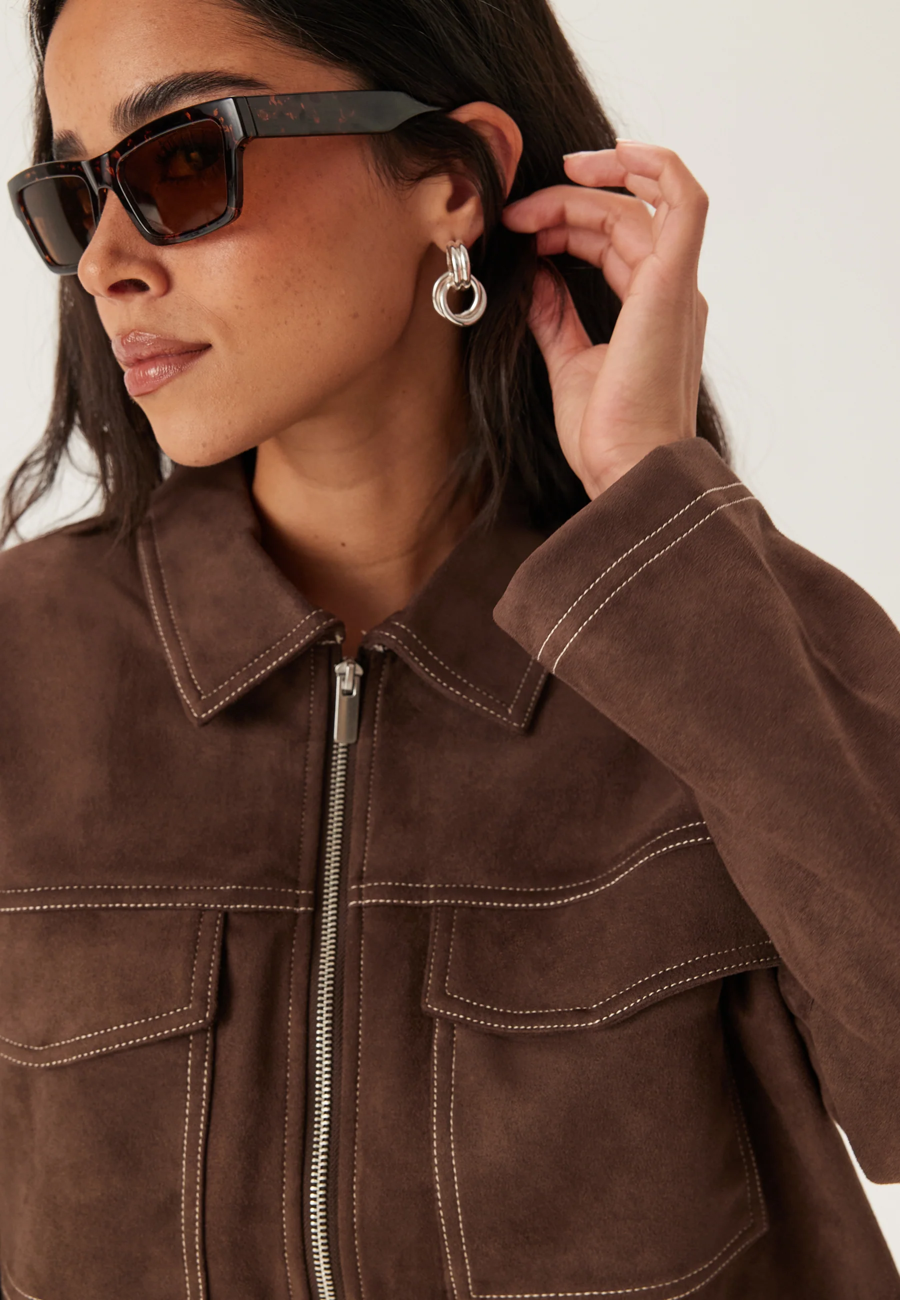 Onlstina Life Faux Suede Jacke - Image 5