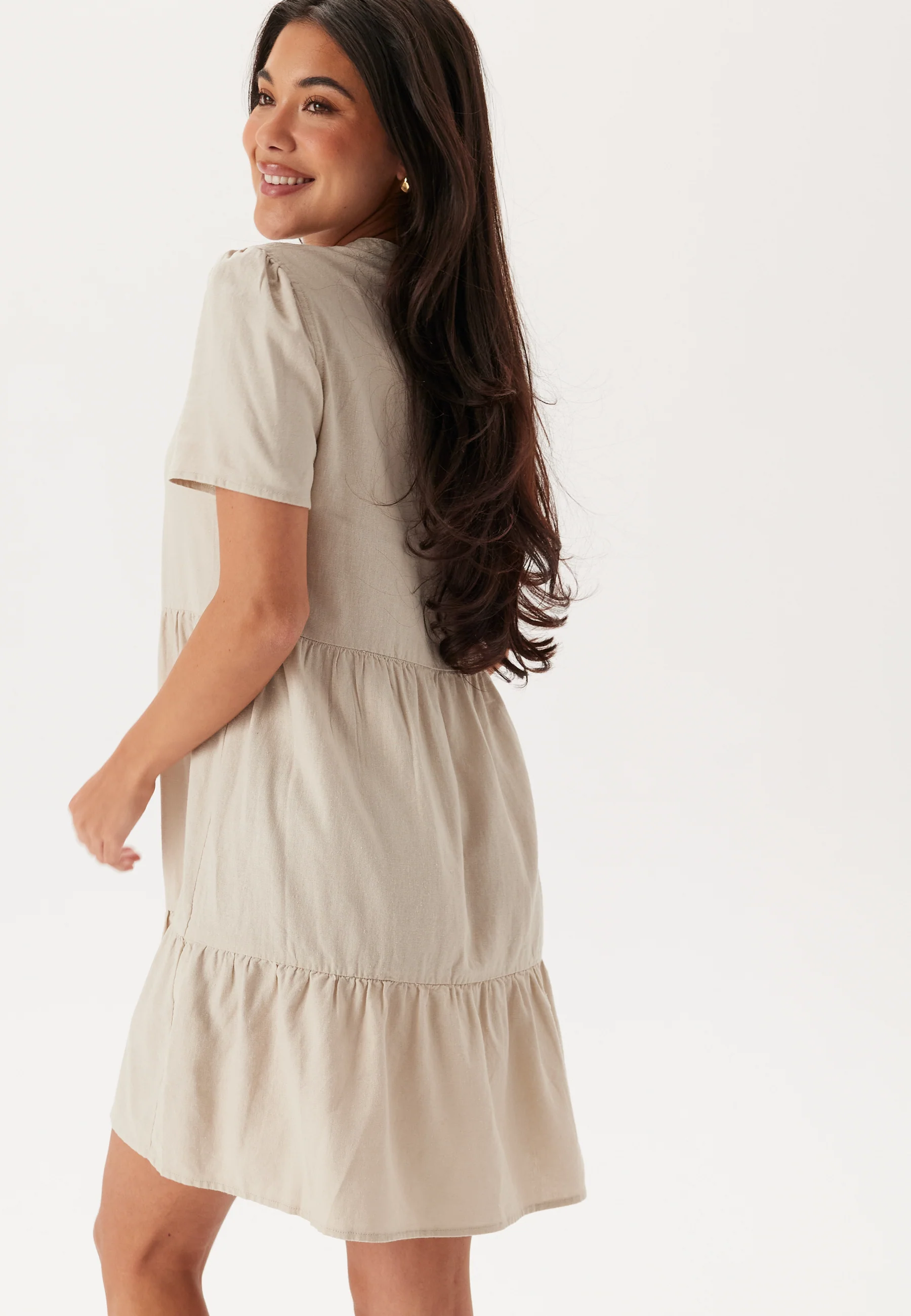 Onltiri-Caro V-Nec Lin Dress - Image 3
