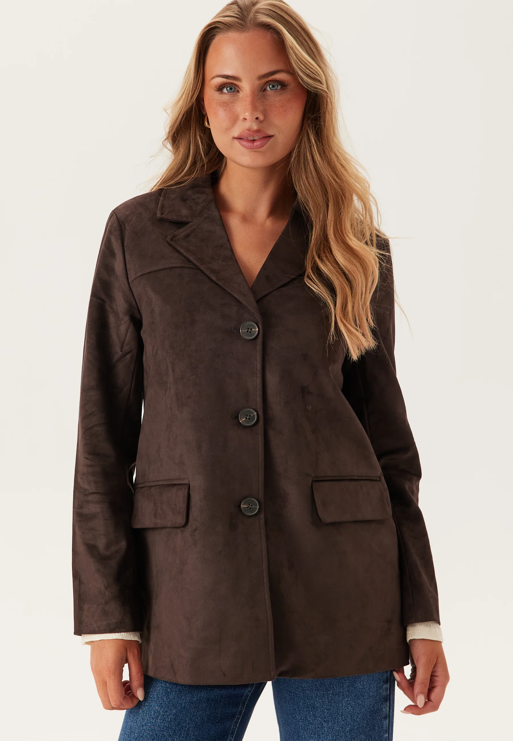 Onltulip Faux Suede Blazer Coa - Image 5