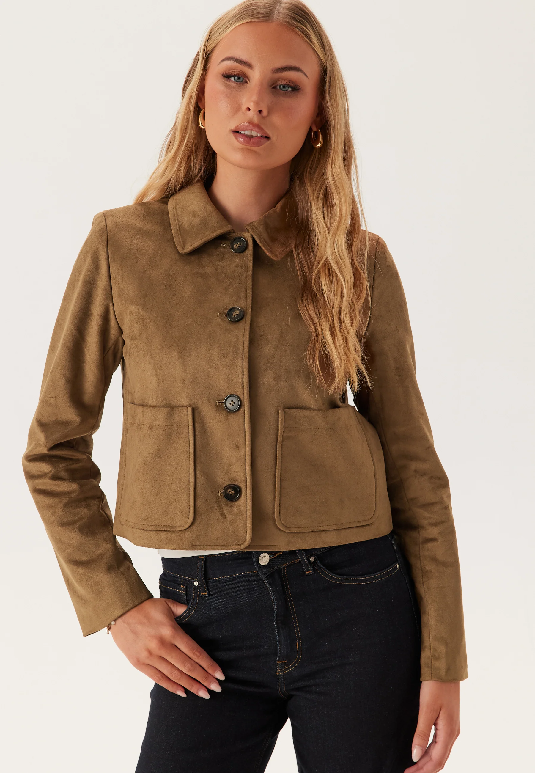 Onltulip Life Faux Suede Jacke - Image 3