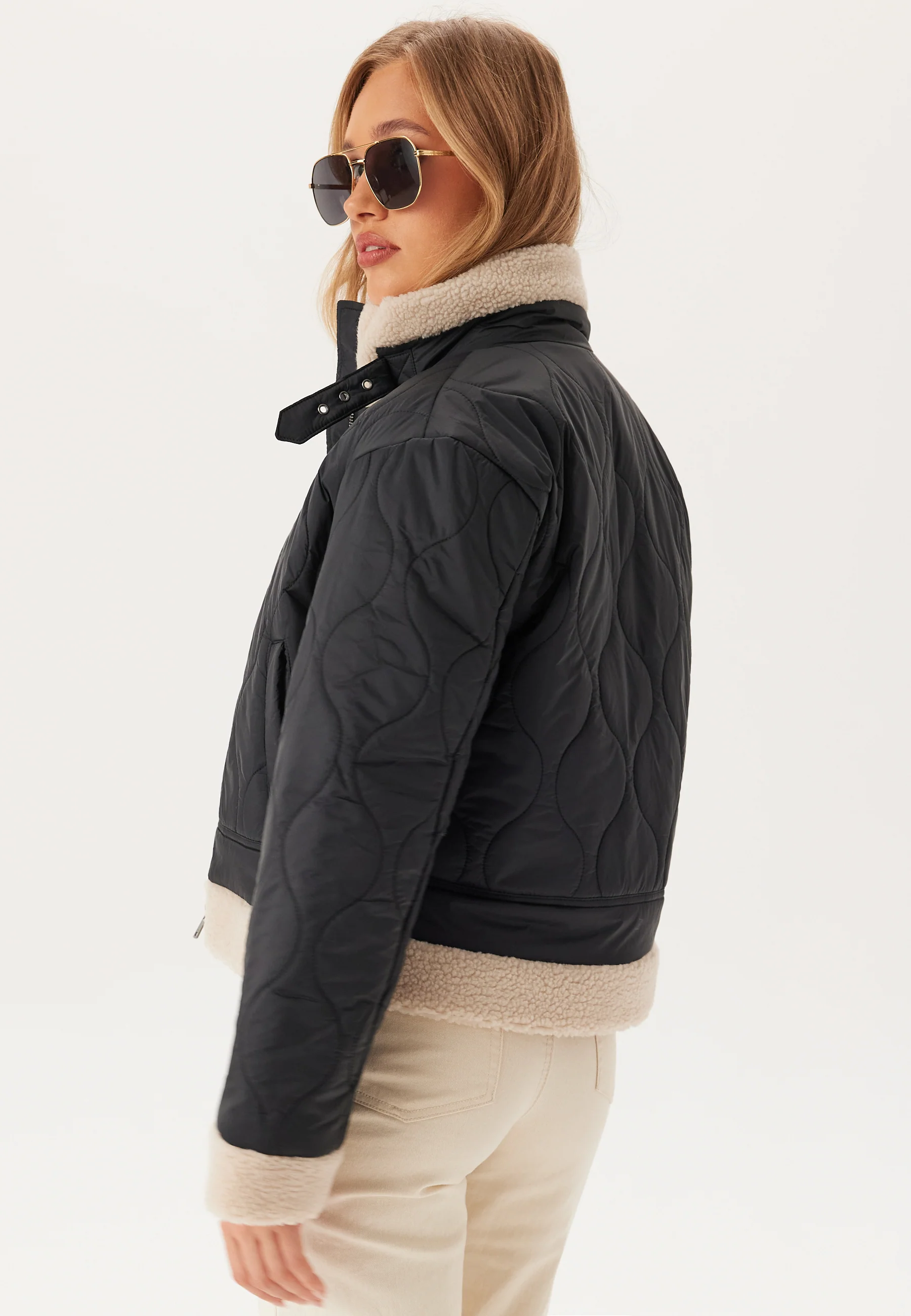 Onlvania Quilted Aviator Jacke - Image 2