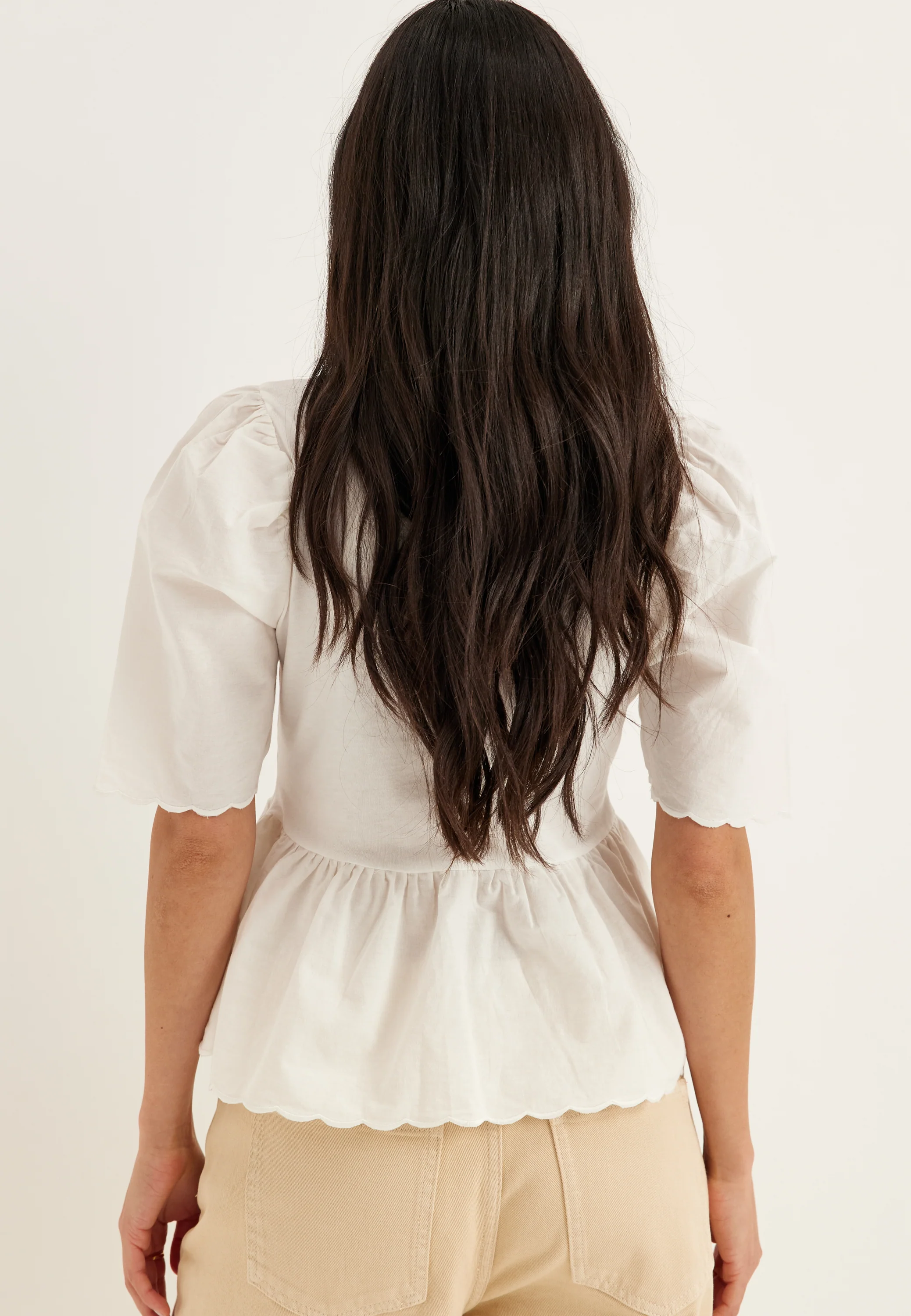 Onlveronika Life S/S MIX PEPLUM TOP - Image 3