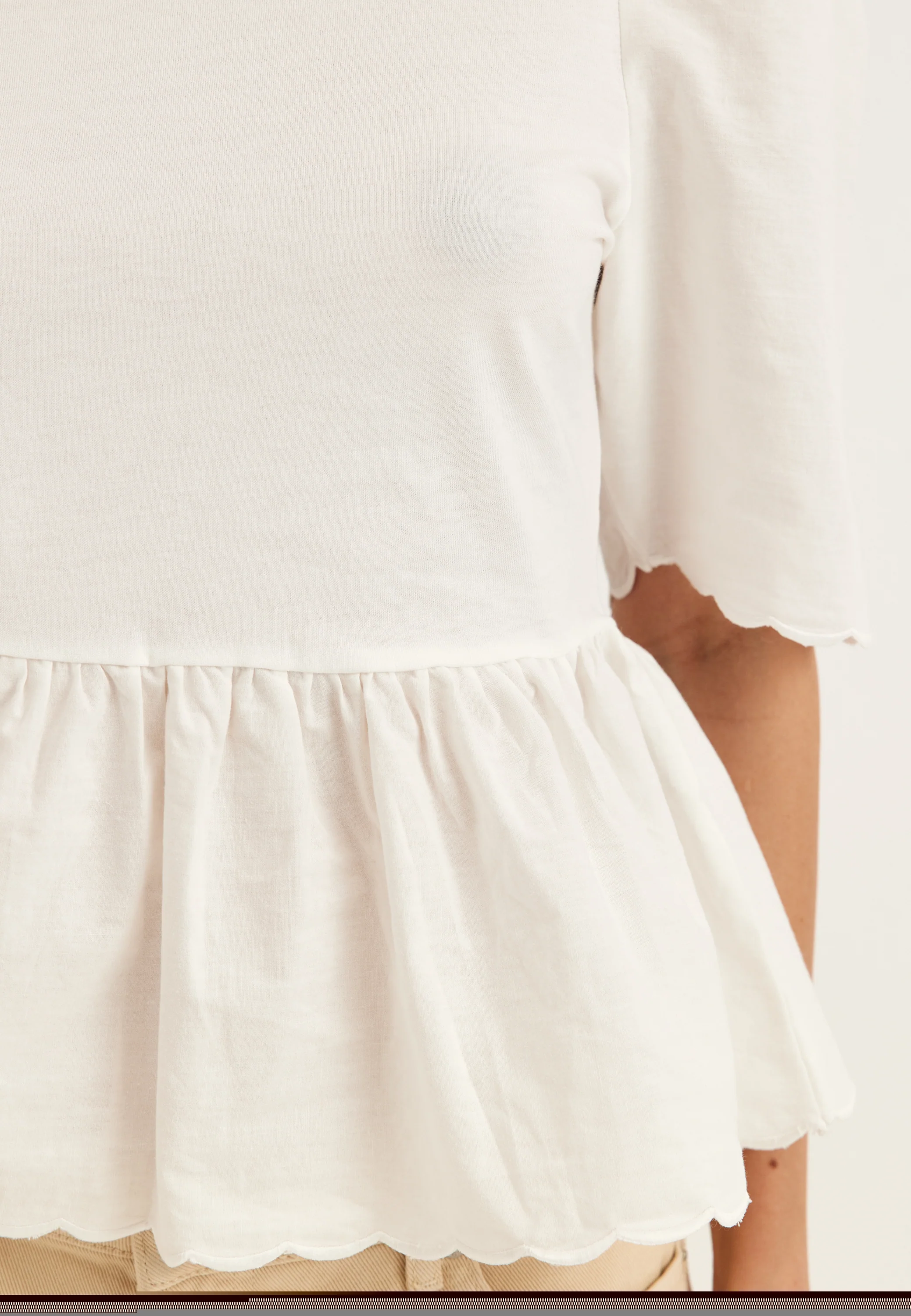 Onlveronika Life S/S MIX PEPLUM TOP - Image 5