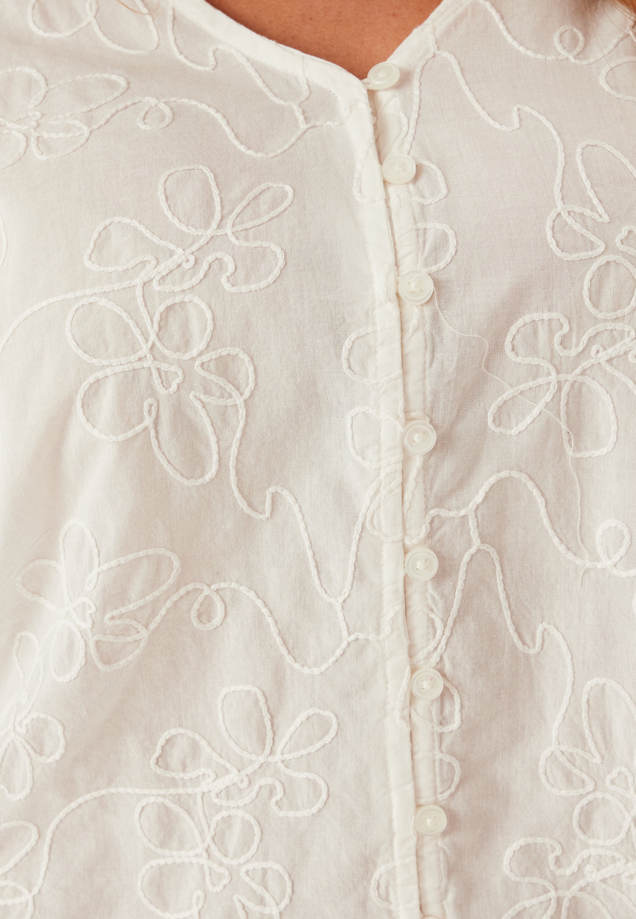Onlzion 3/4 V-NECK EMB TOP WVN - Image 3