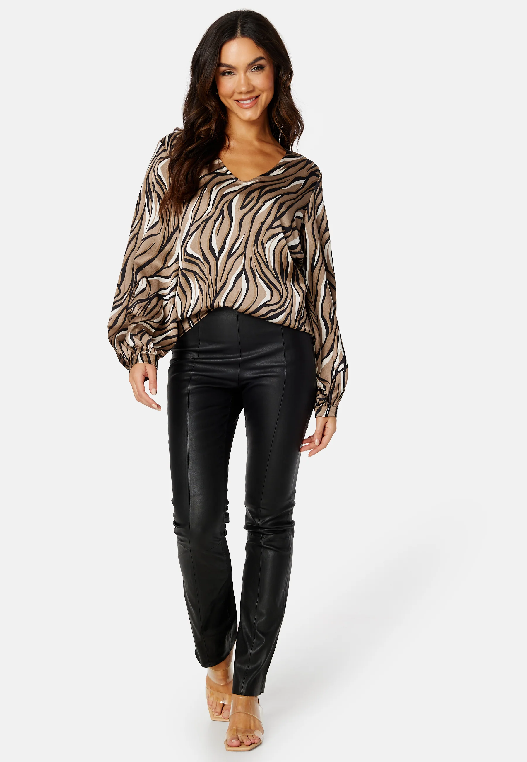 Papaya LS V-Neck Blouse - Image 2