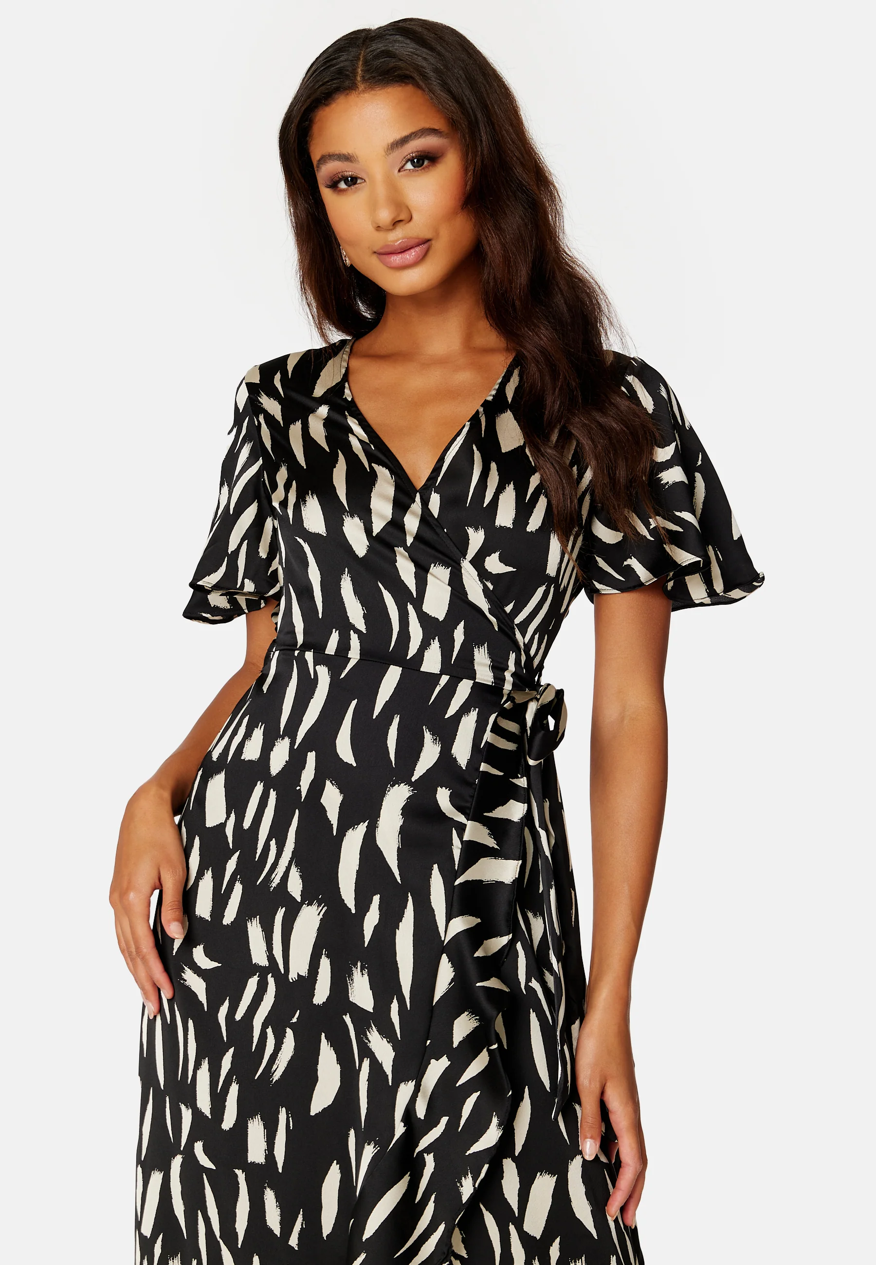 Papaya S/S Wrap Dress - Image 3