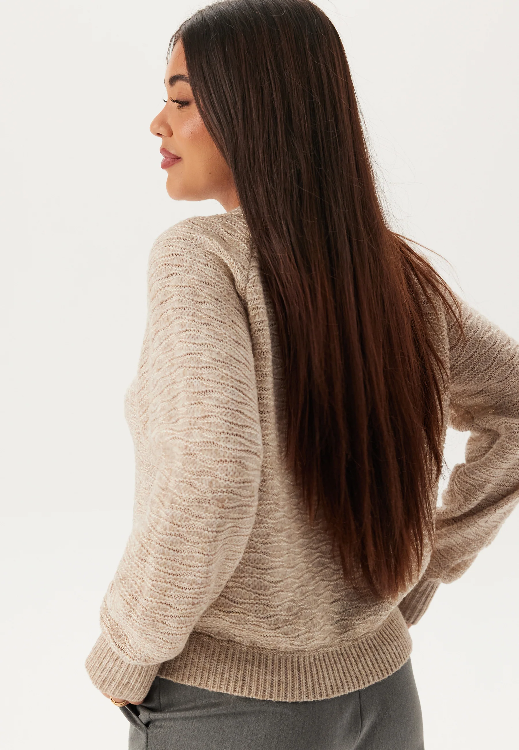 Pcanona Ls O-neck Knit - Image 2