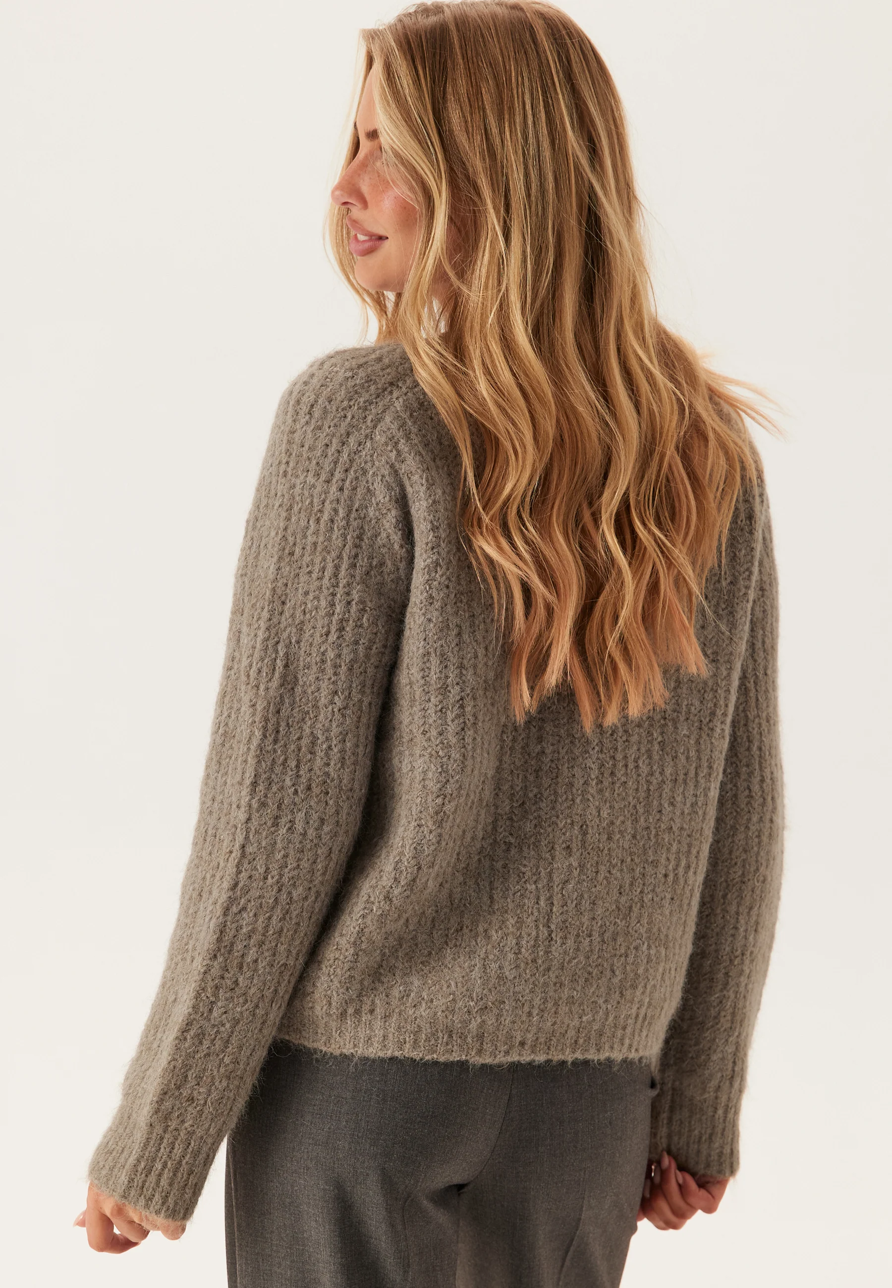 Pccleo Ls O-neck Chunky Knit - Image 2